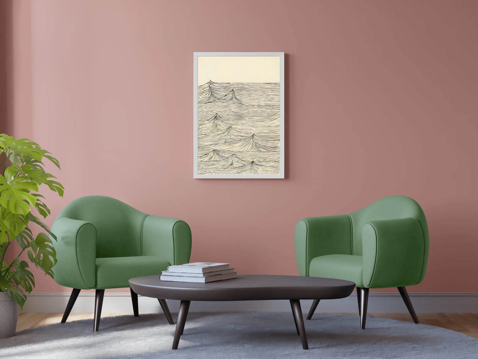 Black and White Sea Modern Wall Art - beink online art store