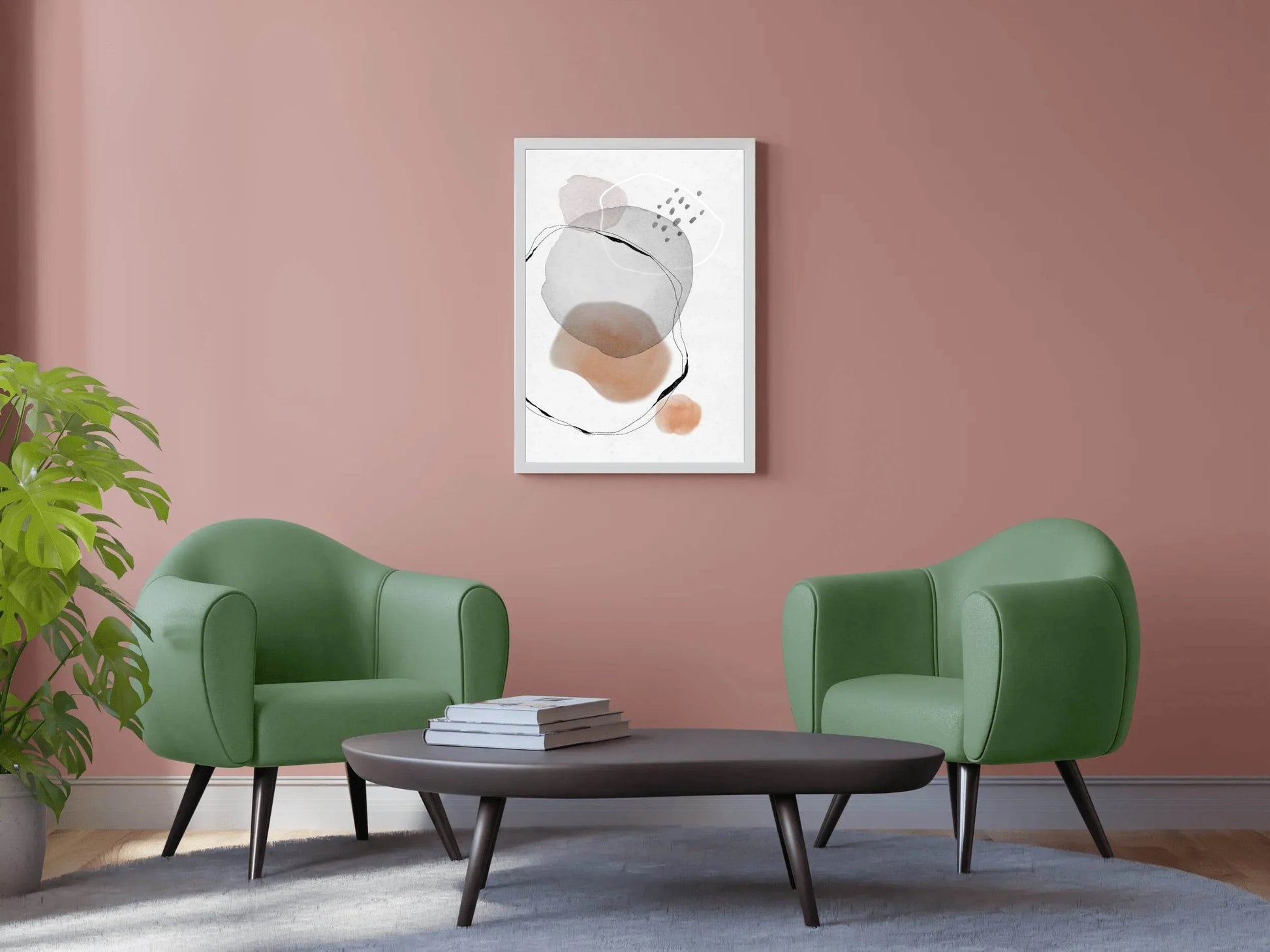 Water Color Mark Abstract Wall Art - beink online art store