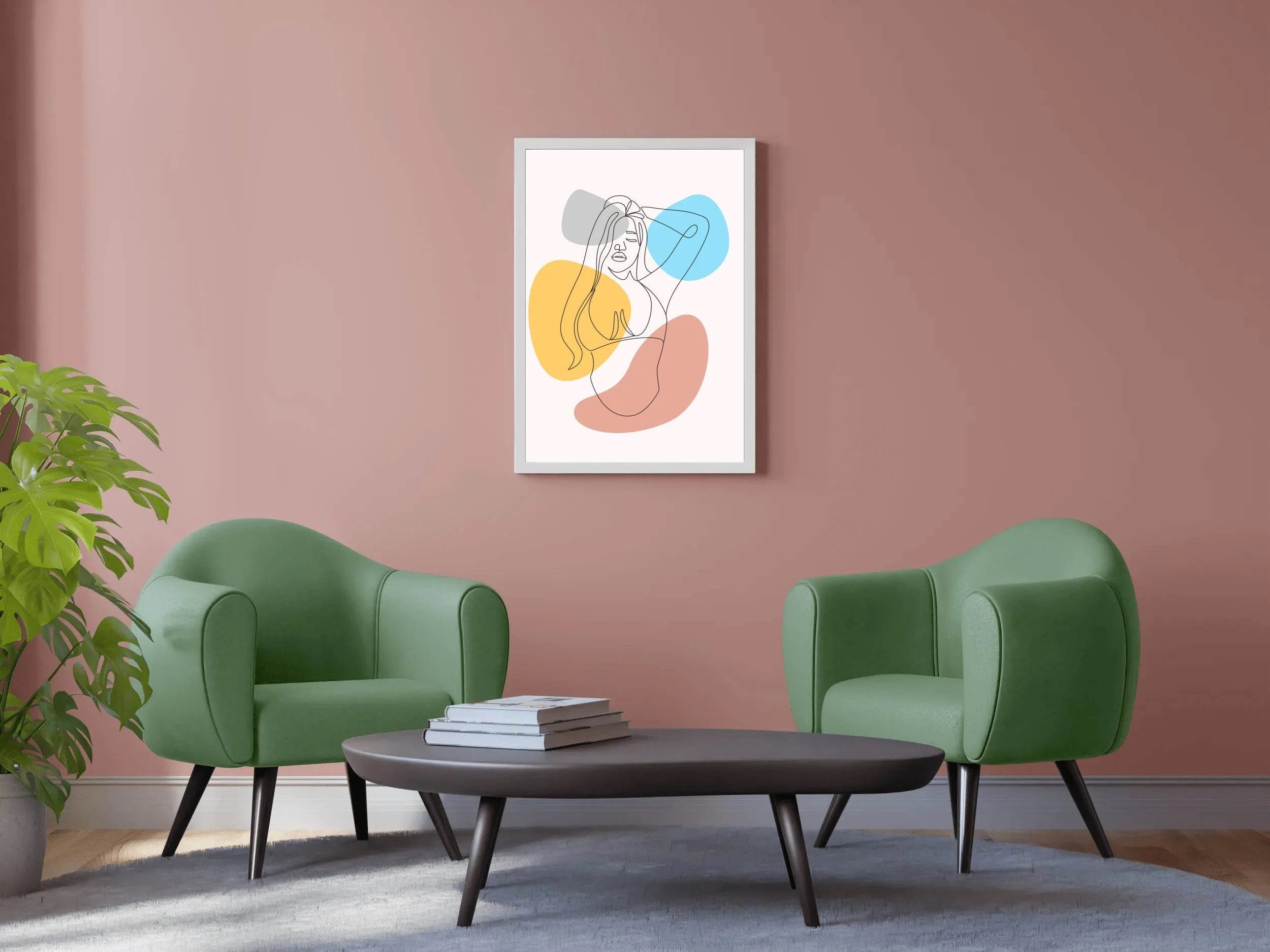 Minimal Design of The Female Body Wall Art - beink online art store