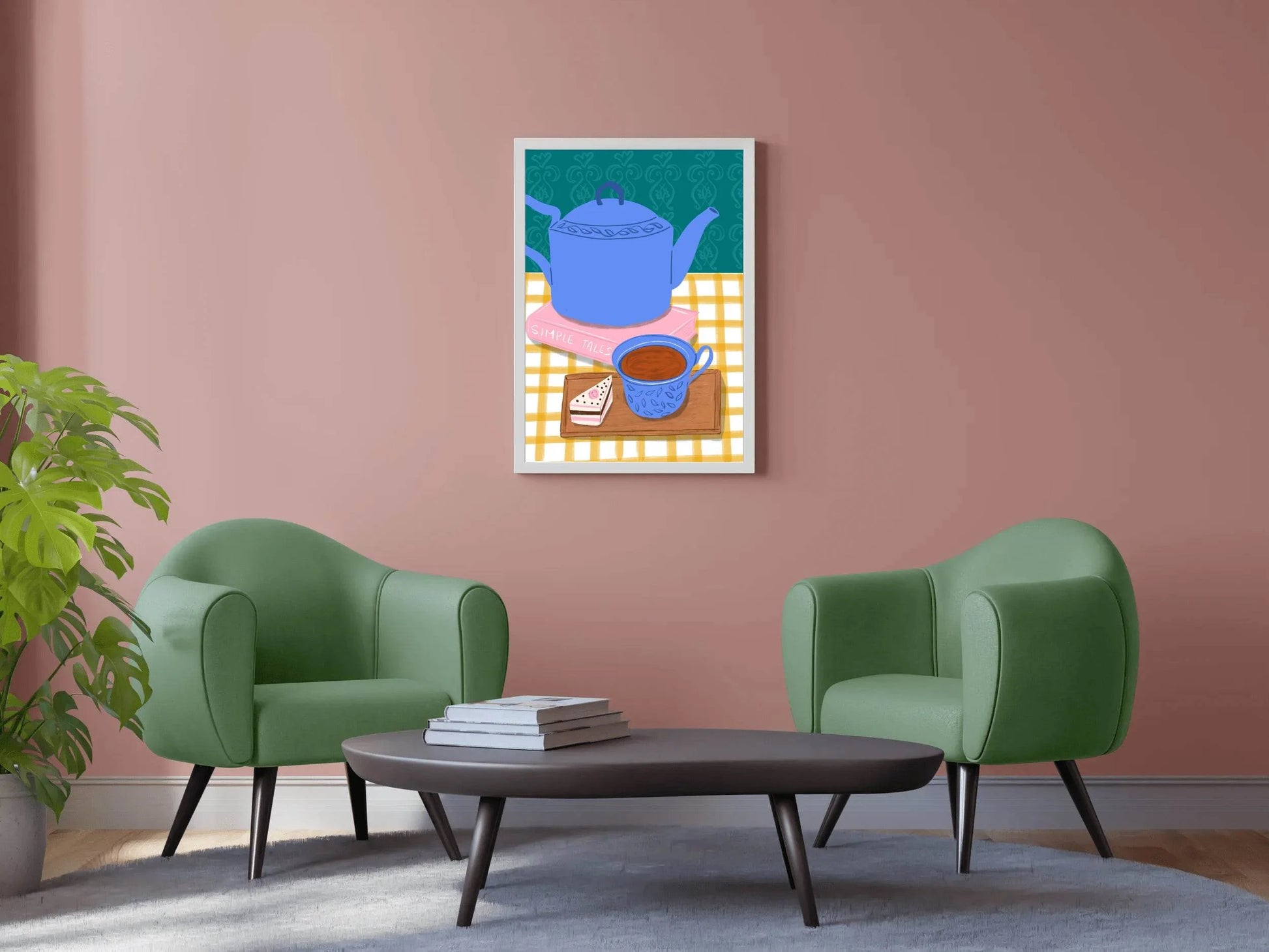 Teapot And Tea Wall Art - beink online art store