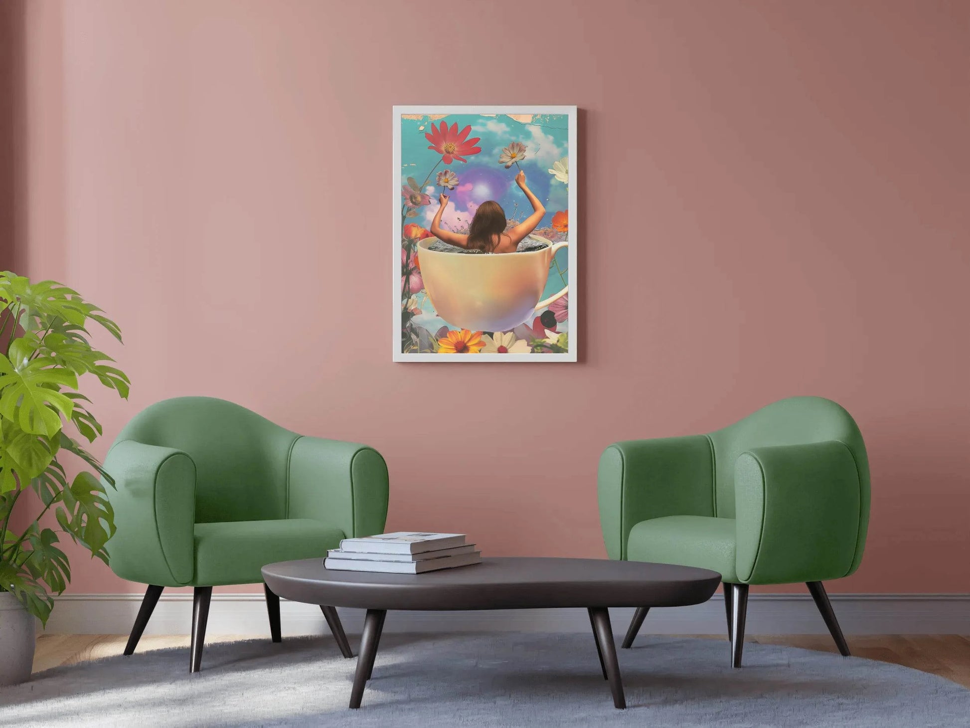 Bathing a Woman in A Cup Wall Art - beink online art store