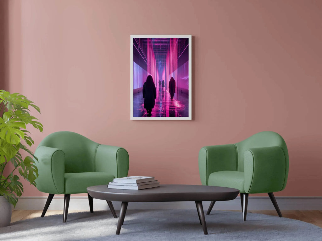 Pink Rain Wall Art - beink online art store