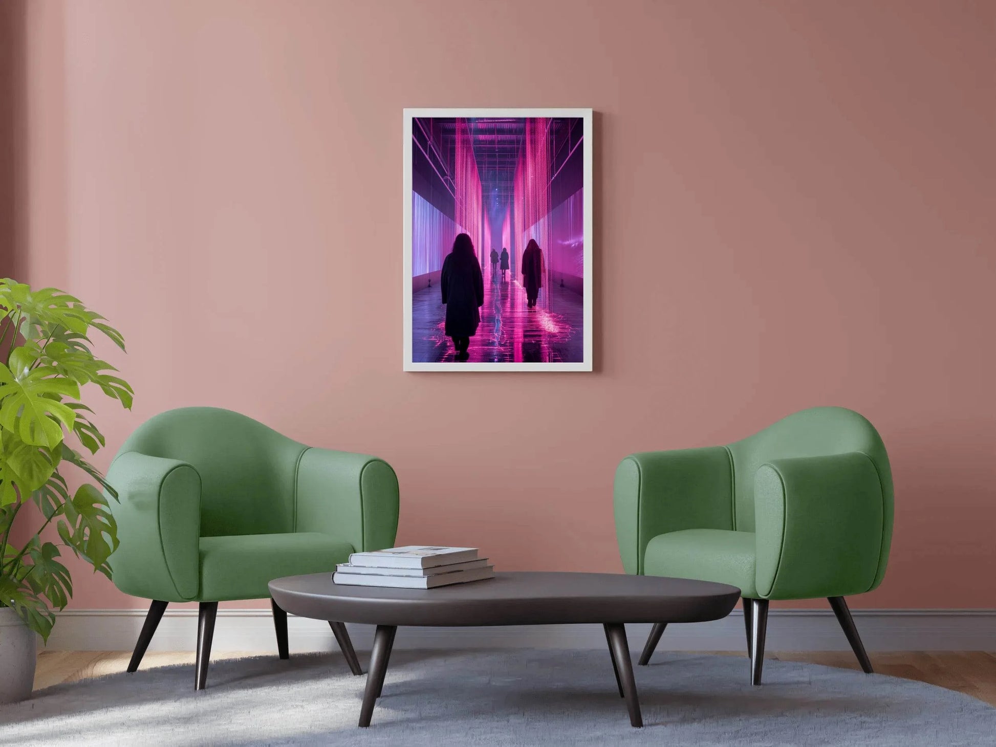 Pink Rain Wall Art - beink online art store