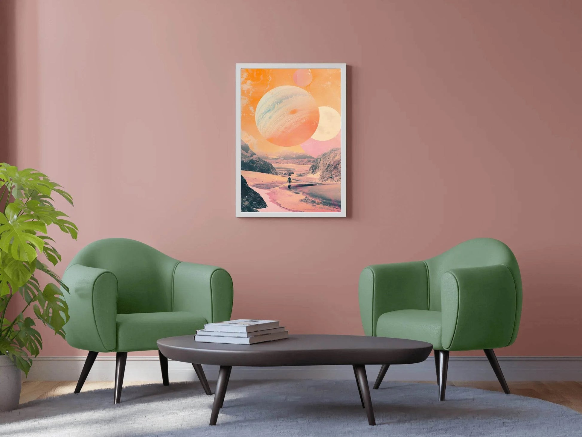 man walking in space with Intergalactic Artistry Awarded Design - beink online art store