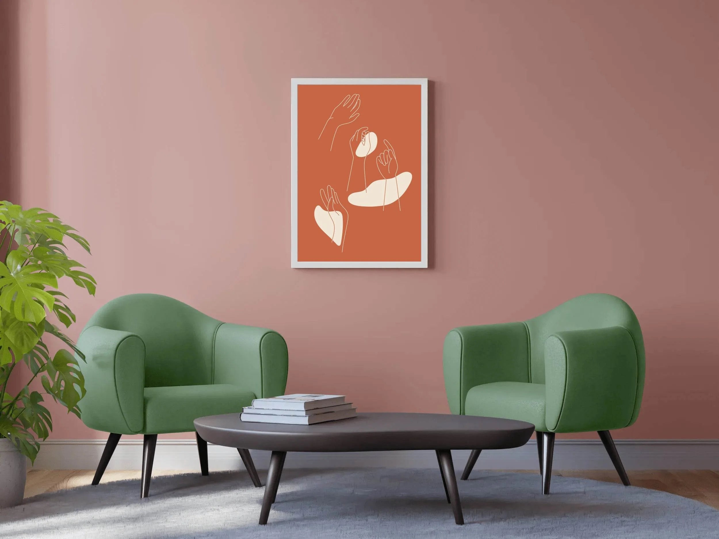 Hands Up Wall Art - beink online art store