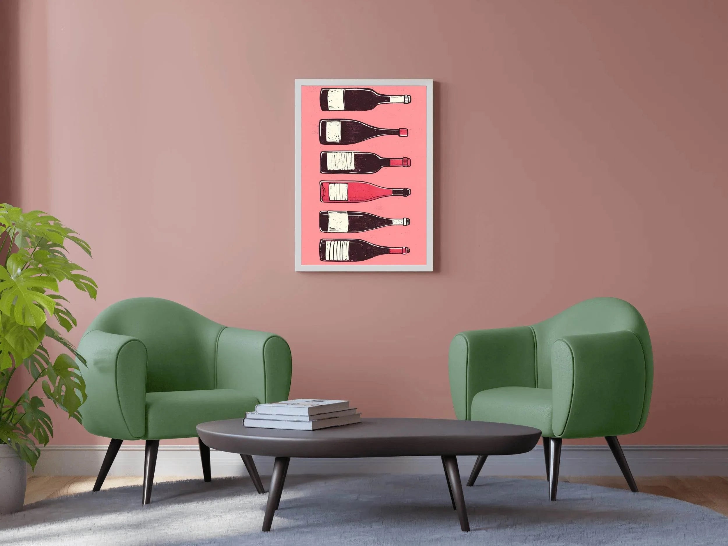 Wine & Cocktail Bottles Wall Art - beink online art store