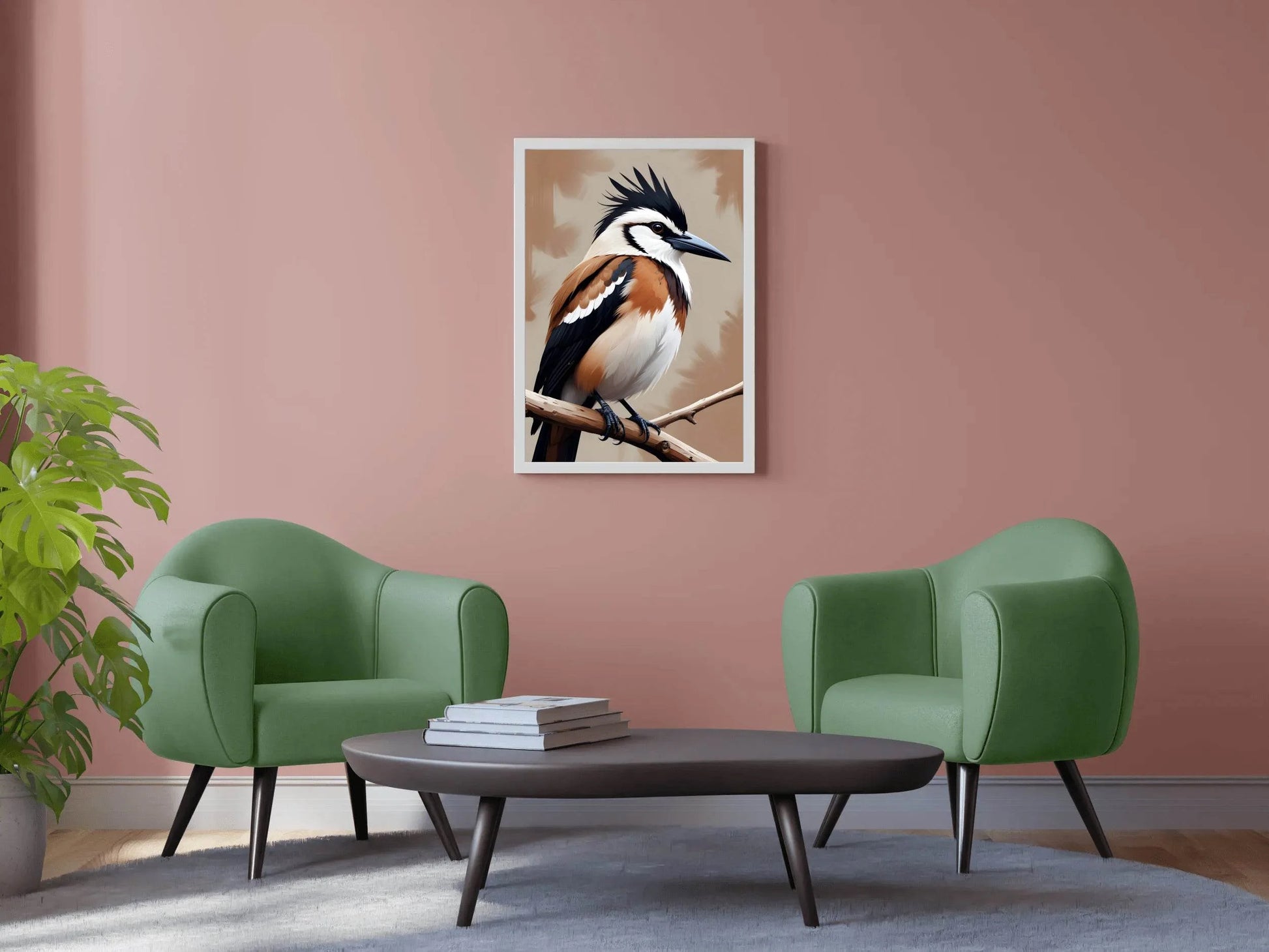 Watercolor Painting of Jay Bird Wall Art - beink online art store