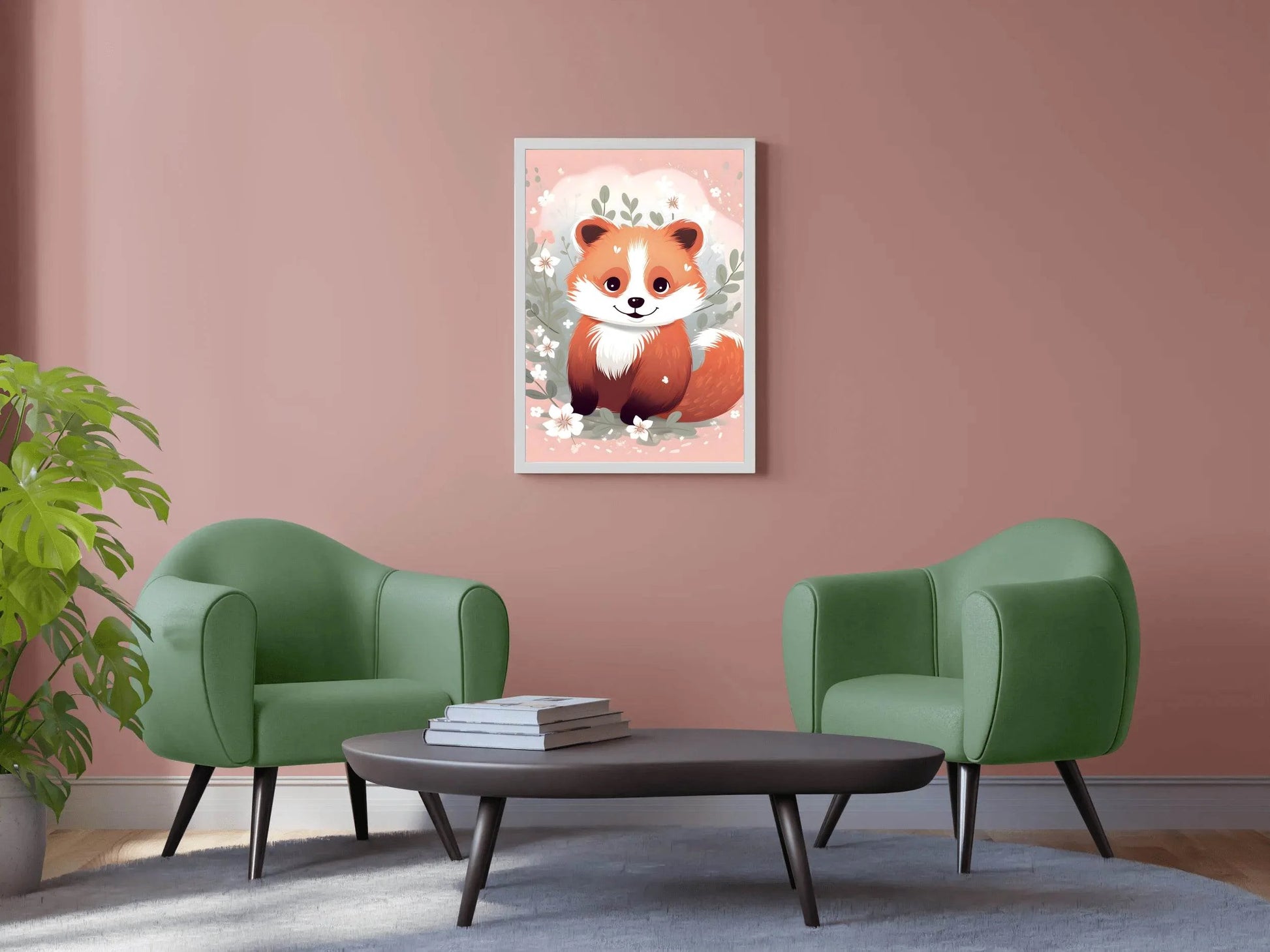 Cartoonish Fox With a Friendly Expression - beink online art store