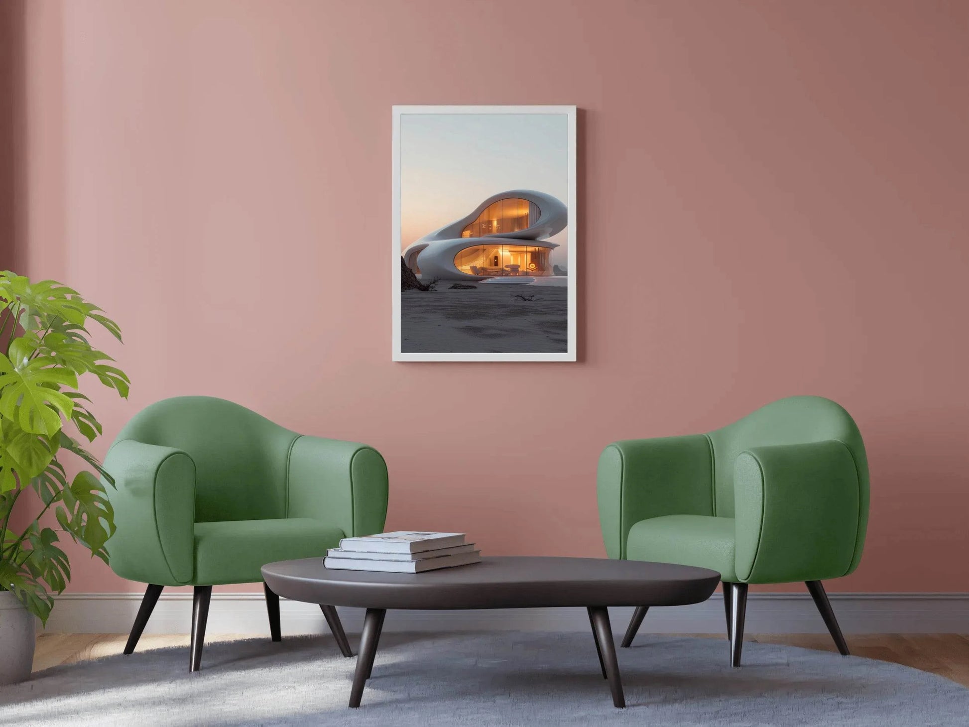 Modern architecture sketch Wall Art - beink online art store
