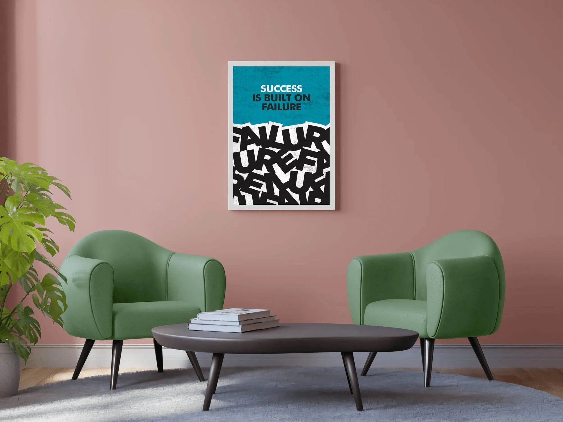 Success Motivational Quote Wall Art - beink online art store