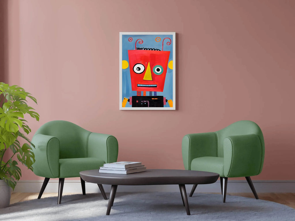 Red Robot Paper Craft - beink online art store