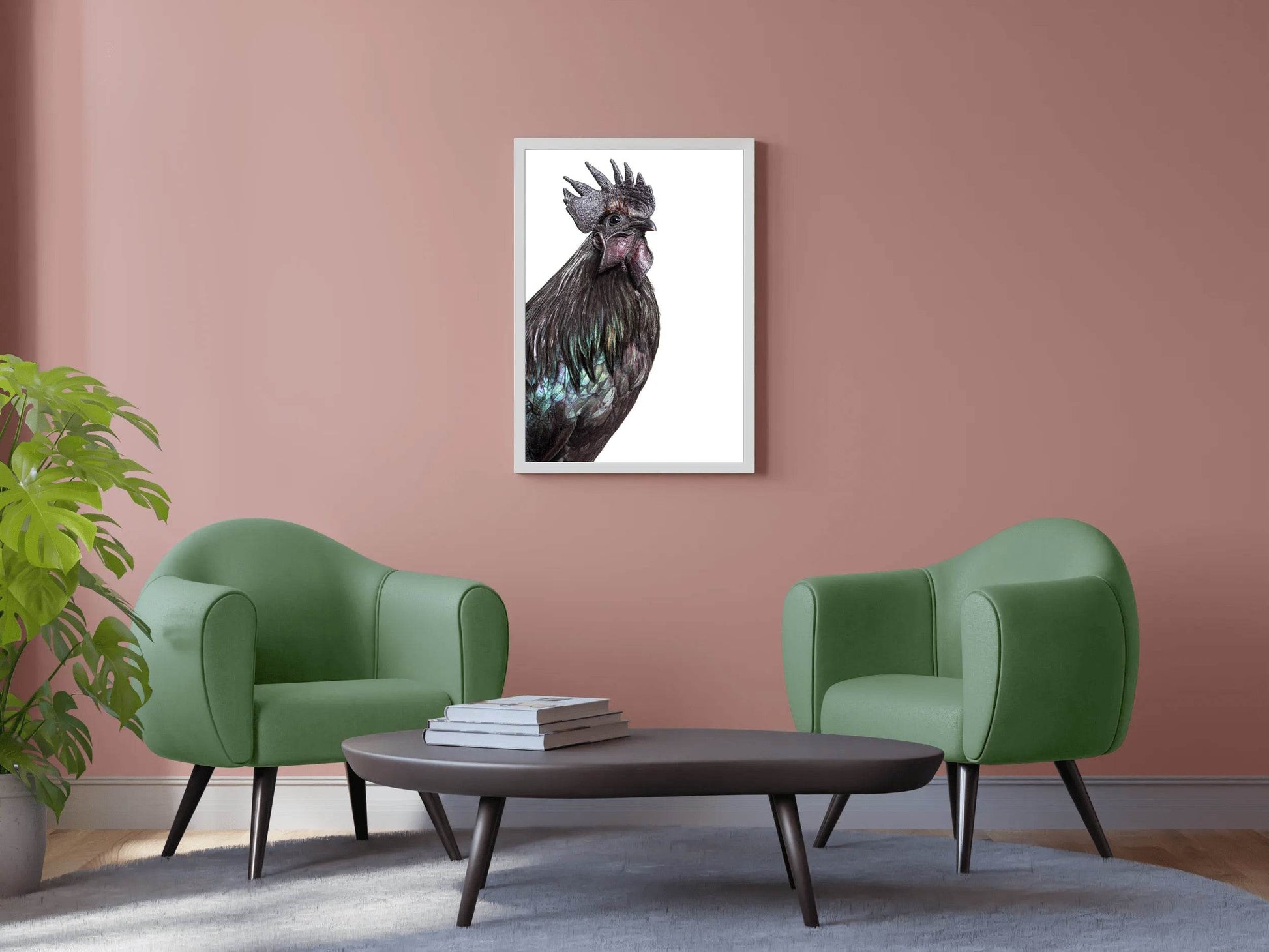 Ayam Cemani Bird Wall Art - beink online art store