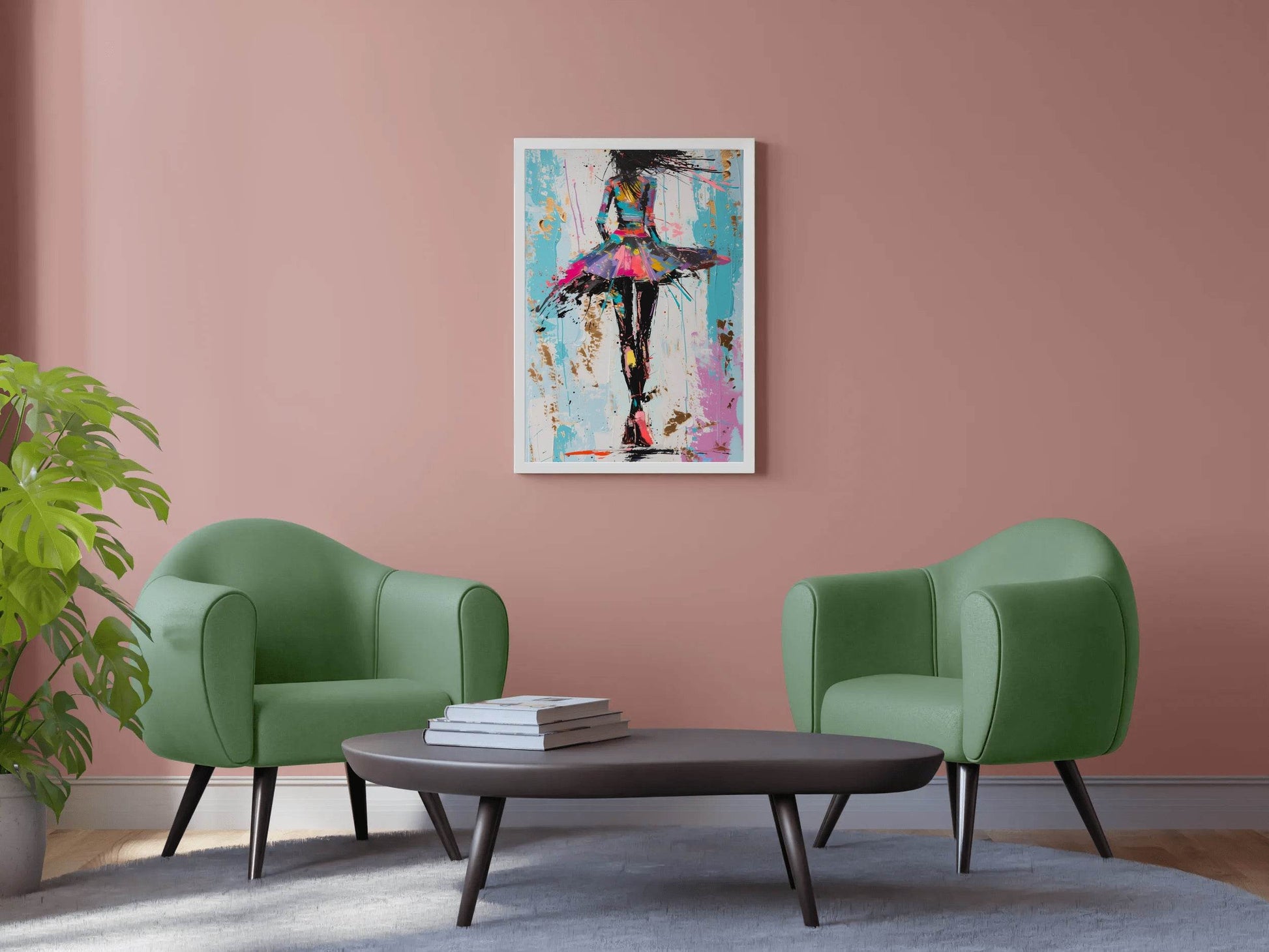 Oil Painting Of A Dancing Girl Wall Art - beink online art store