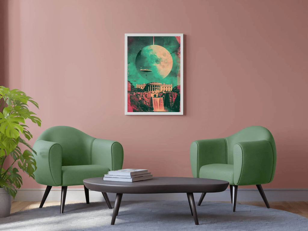 White House Photo With Space Background Wall Art - beink online art store