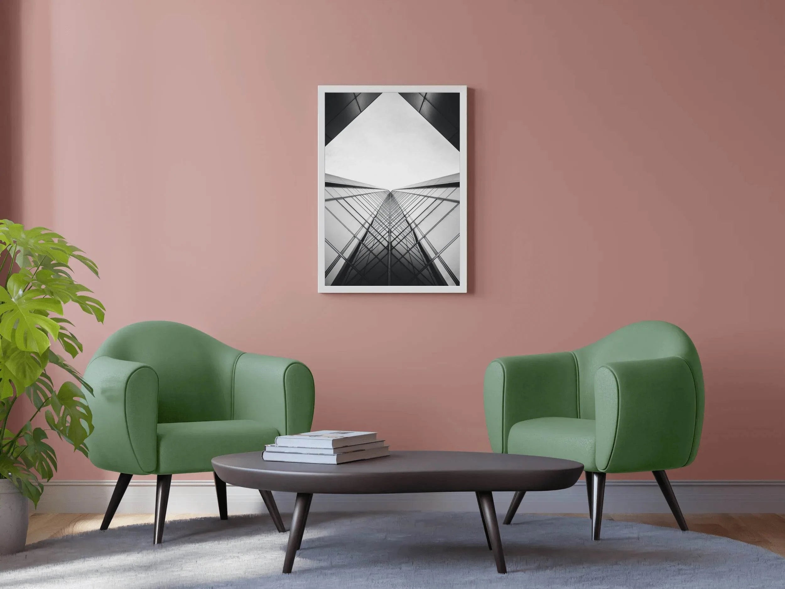 Skyscraper Building Black & White Wall Art - beink online art store