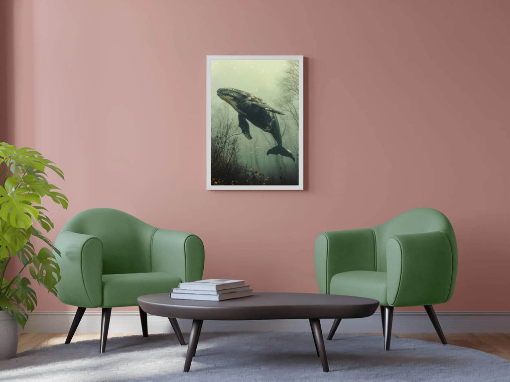 Humpback Whale Animal Wall Art - beink online art store