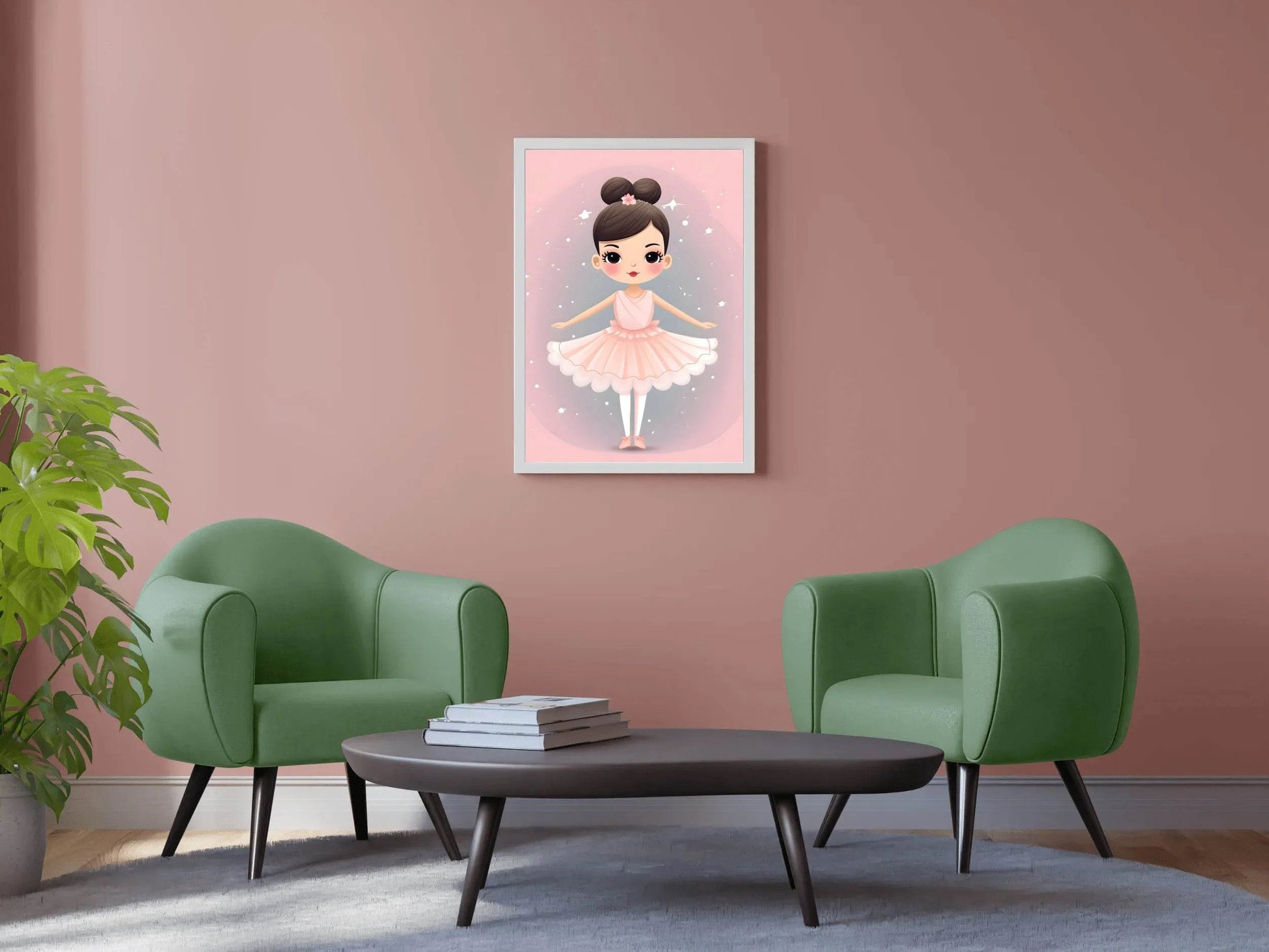 Little Ballerina illustration Wall Art - beink online art store