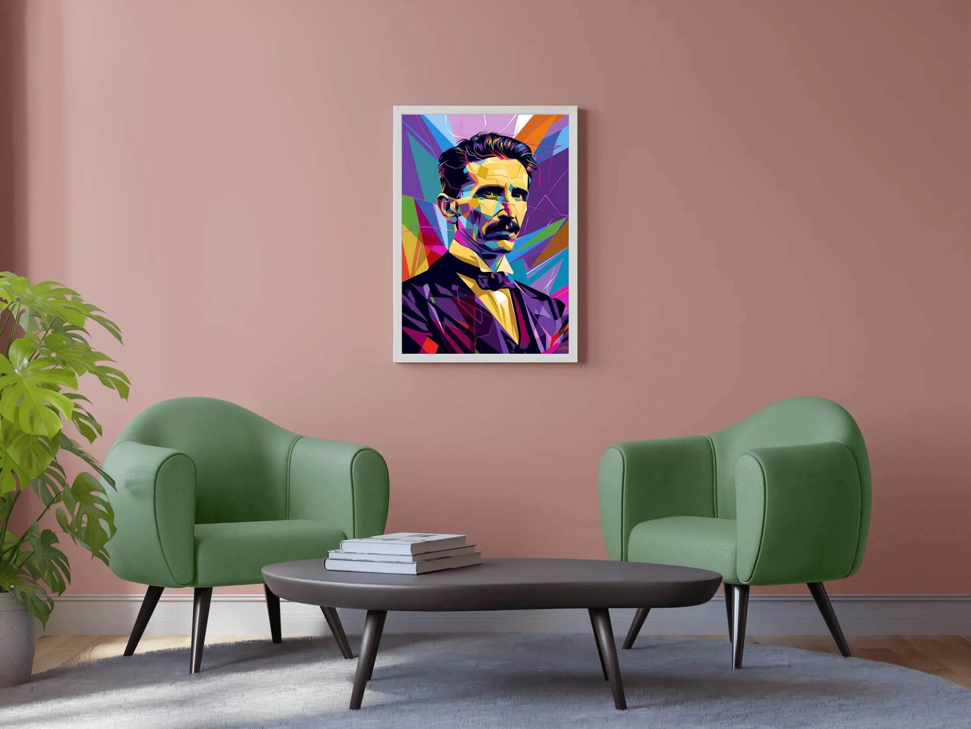 Energy in Color The Spirit of Nikola Tesla Wall Art - beink online art store