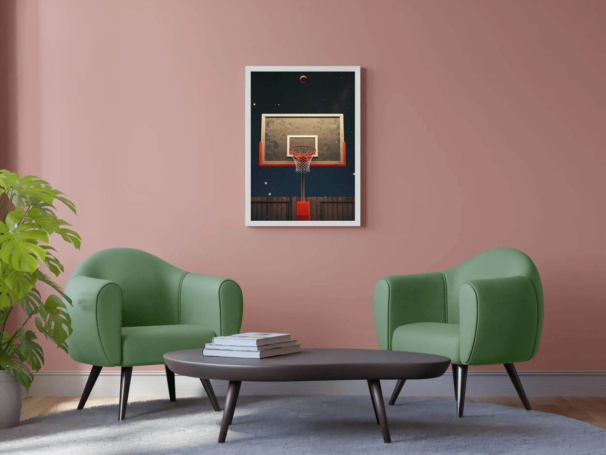 Master Flame Sports Aesthetic Wall Art Poster for Living Room, Home & Wall Decor - Basketball - beink online art store