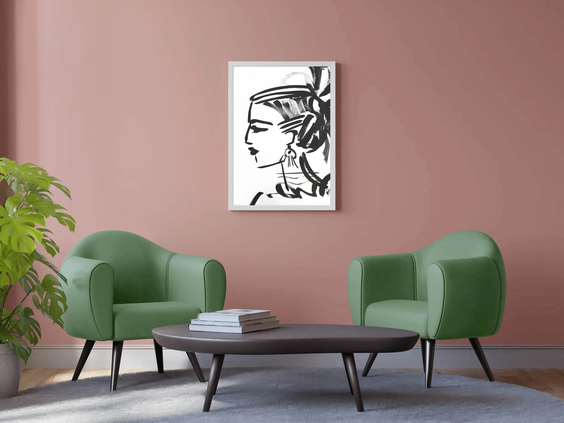 Elegant Silhouette- A Graceful Woman Wall Art - beink online art store