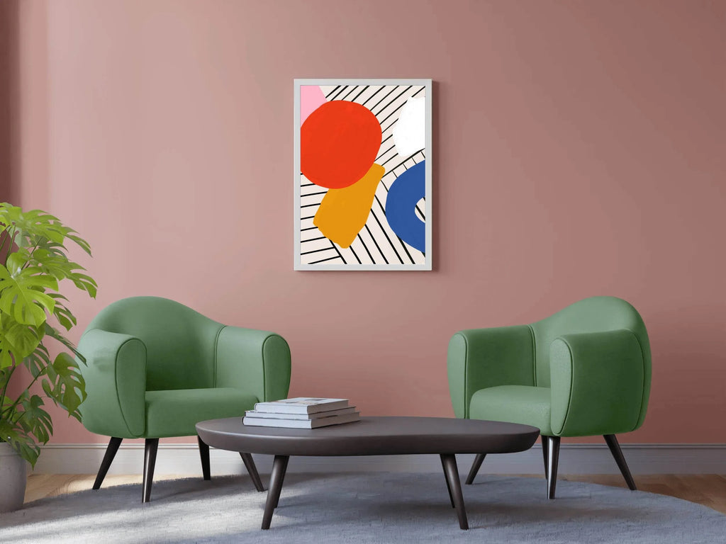 Geometric Color Combination Painting Wall Art - beink online art store