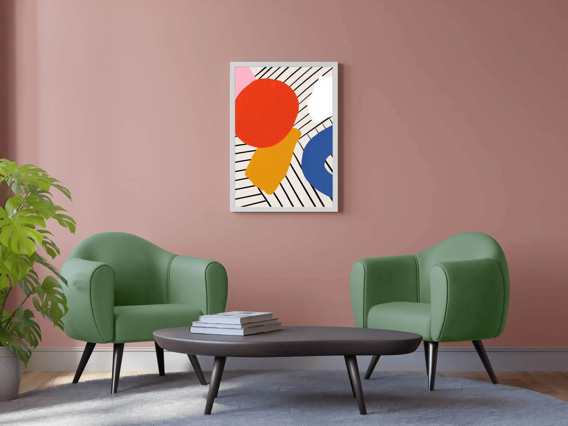 Geometric Color Combination Painting Wall Art - beink online art store