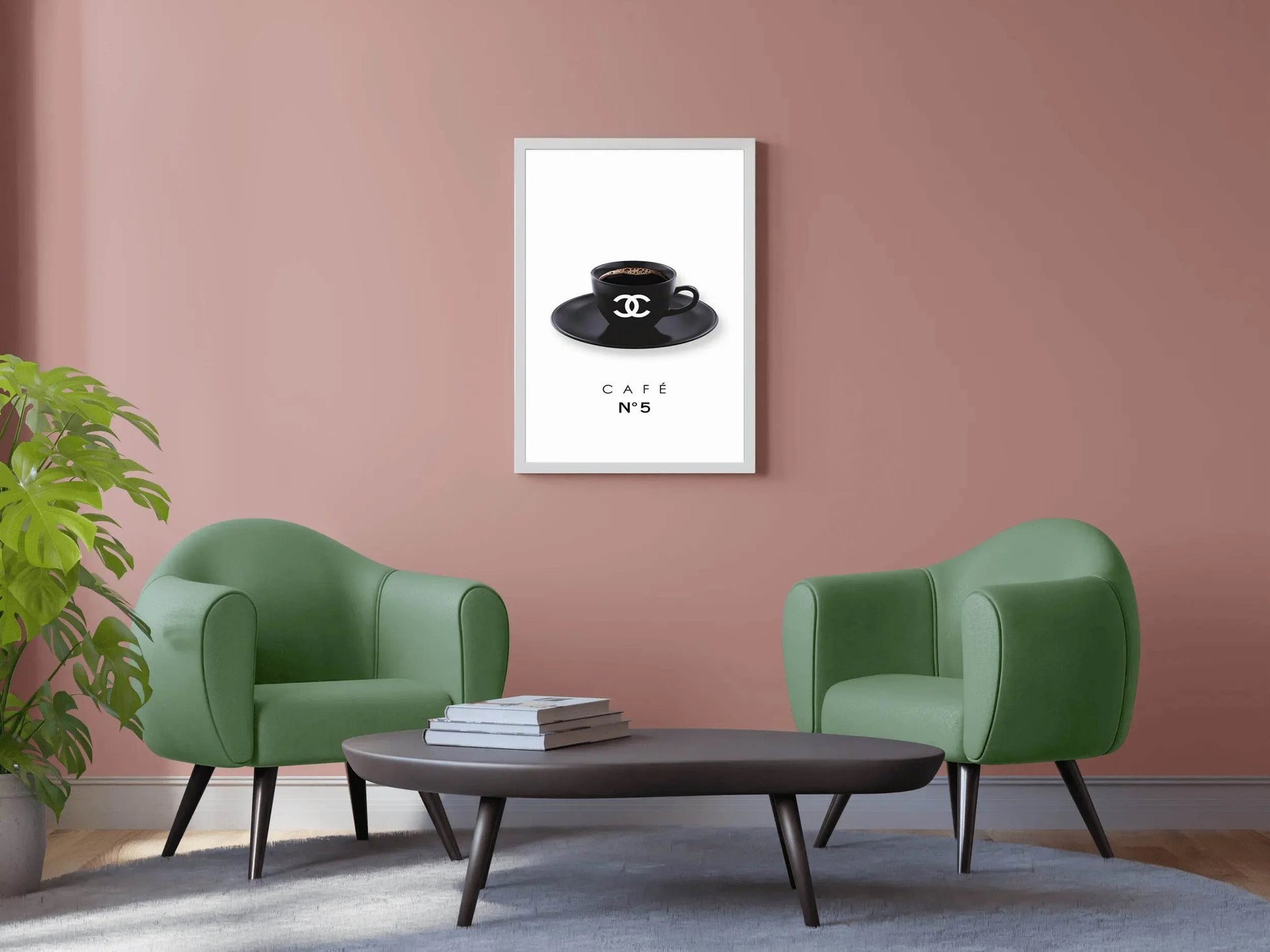 No. 5 Coffee Chanel Cup Wall Art - beink online art store