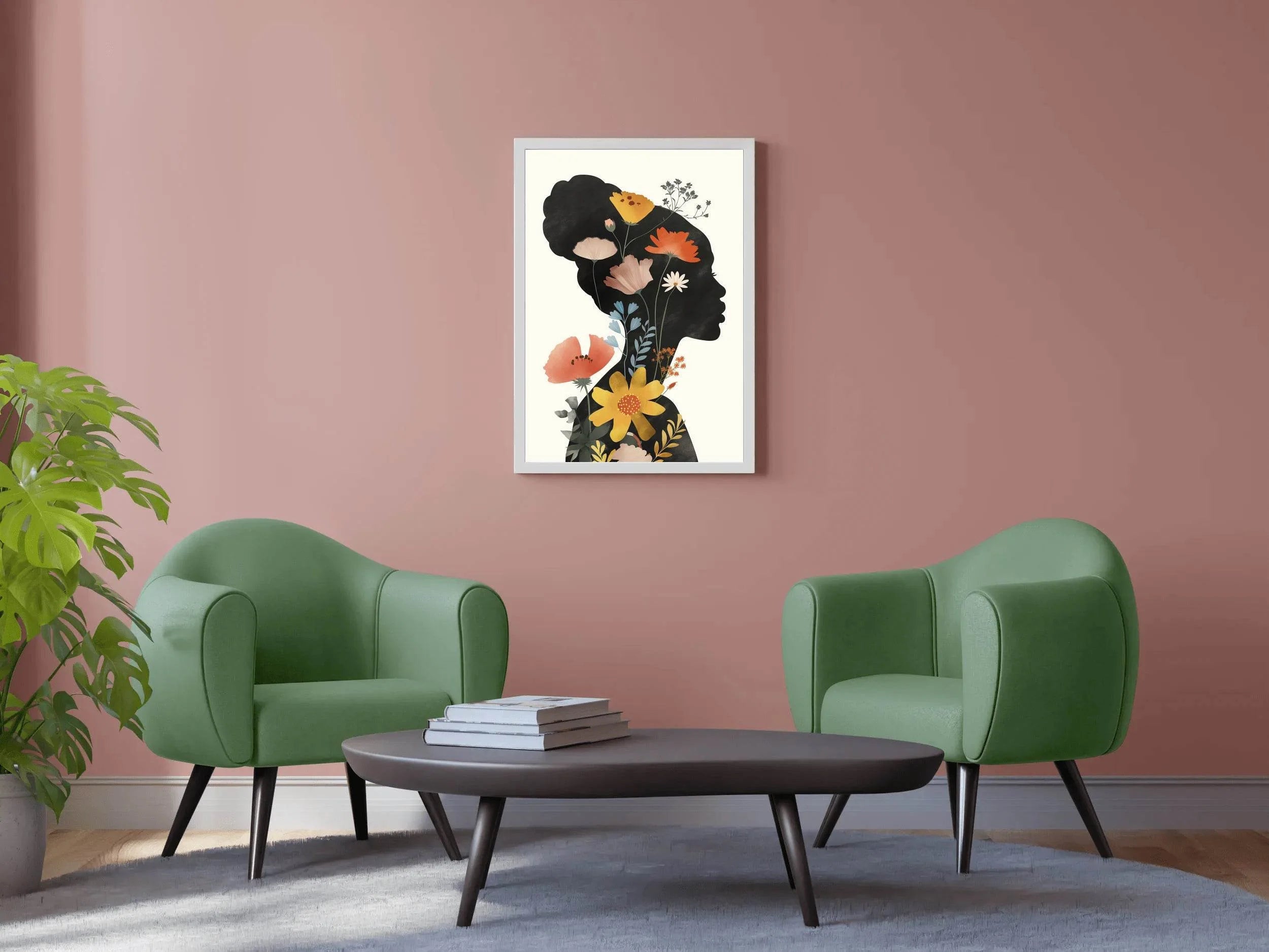 Woman With a Flower in Her Hair ArtWork - beink online art store