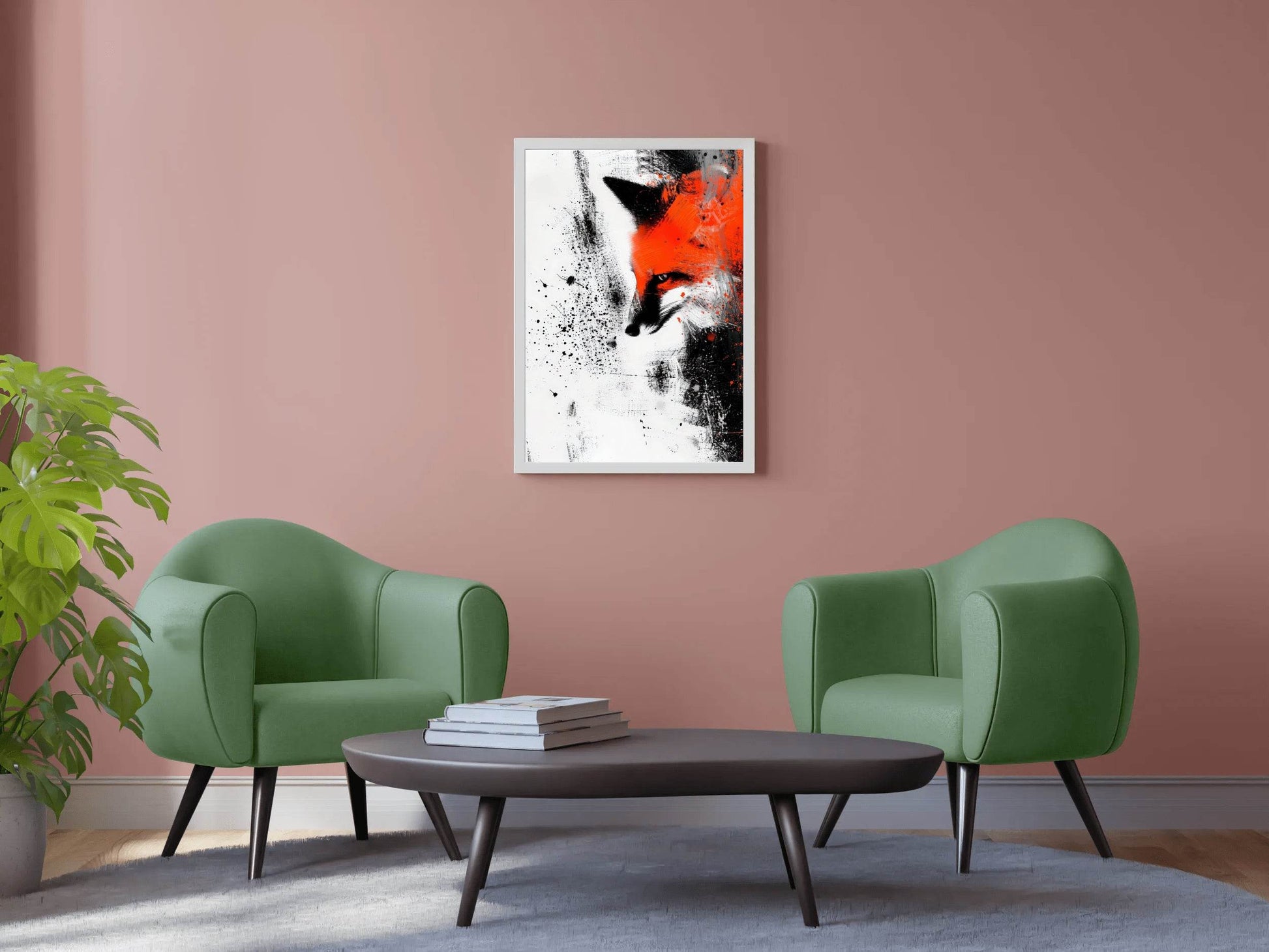 Fox Oil Painting Wall Art - beink online art store