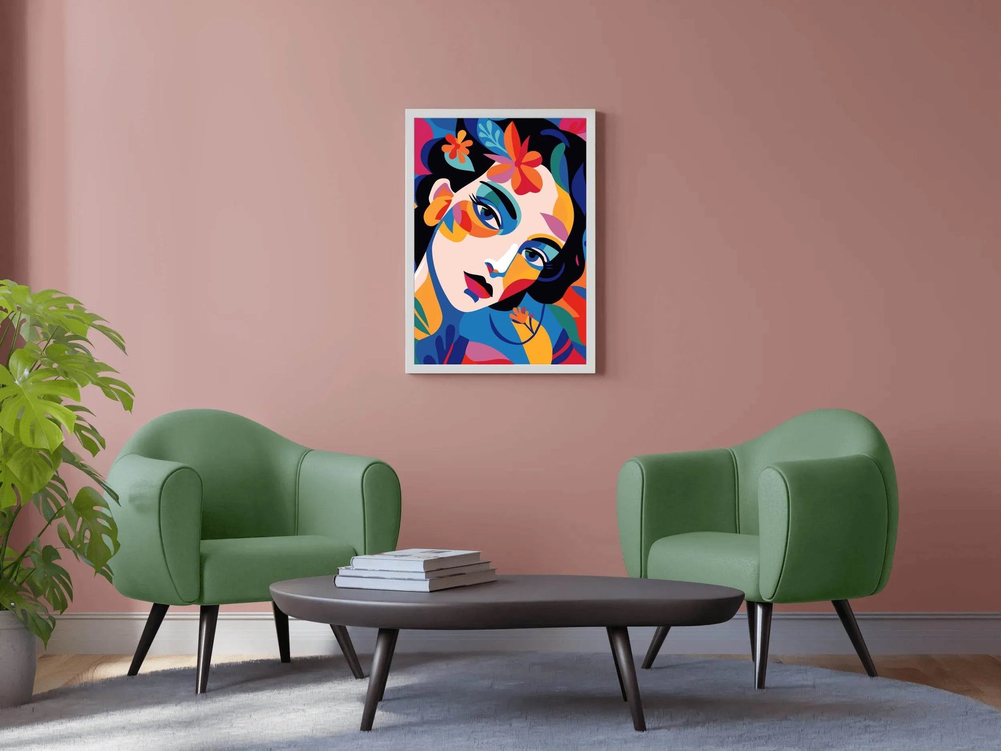 Drawing of a Beautiful Girl Wall Art - beink online art store