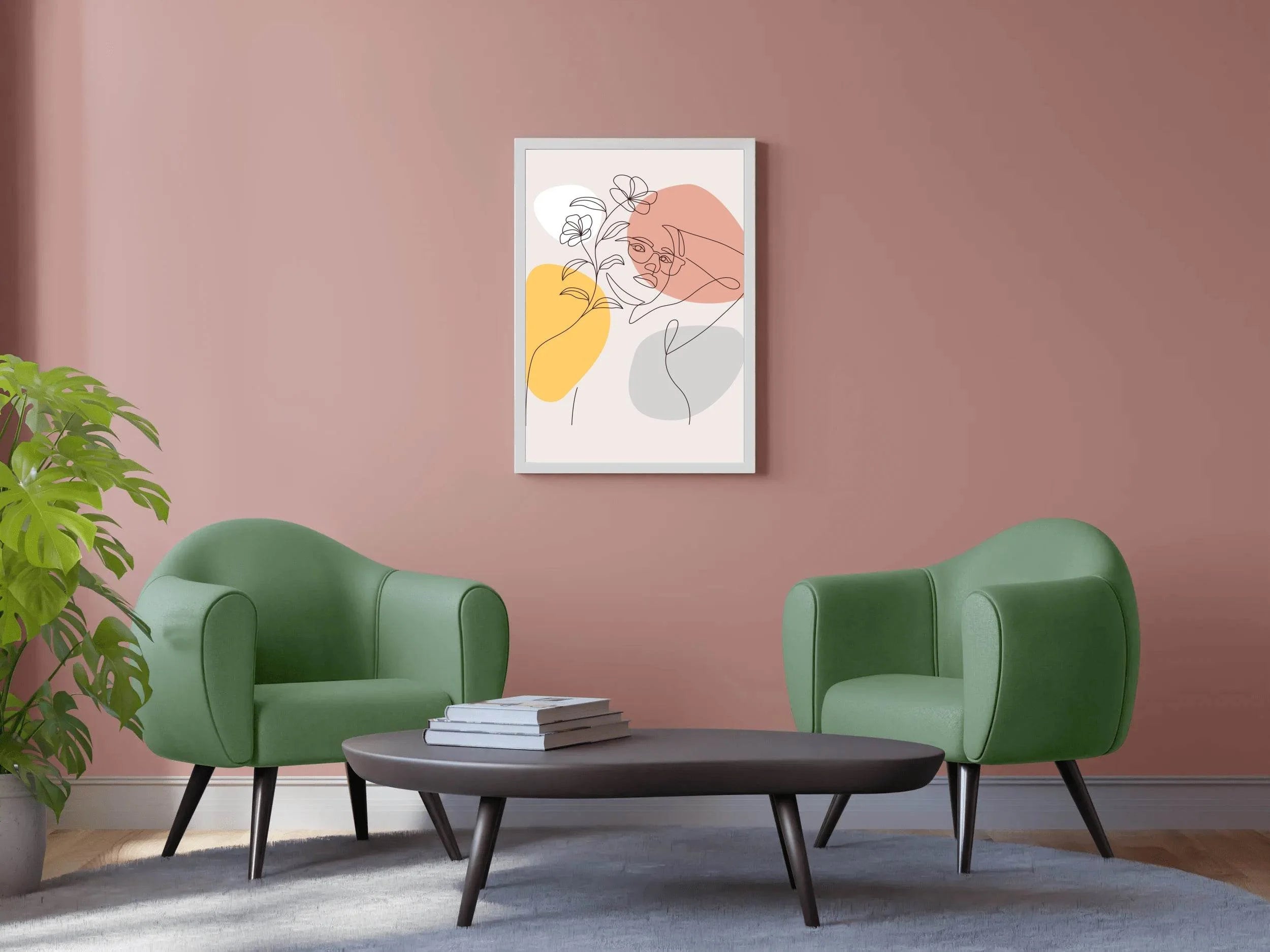 Beautiful Woman With Flowers on Her Head Wall Art - beink online art store