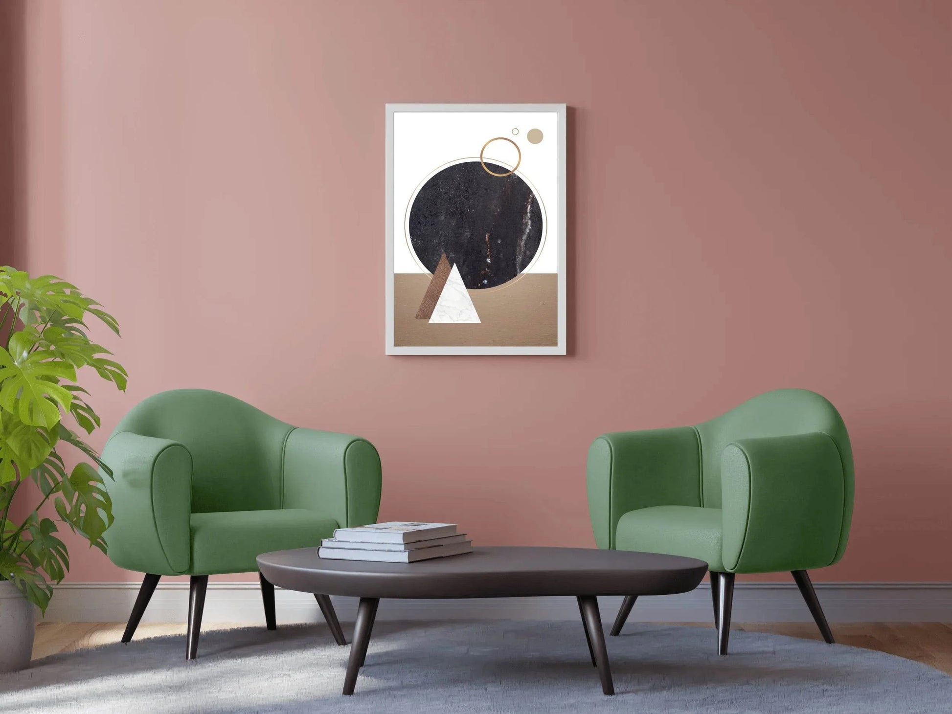 Geometric Circle Abstract Wall Art - beink online art store