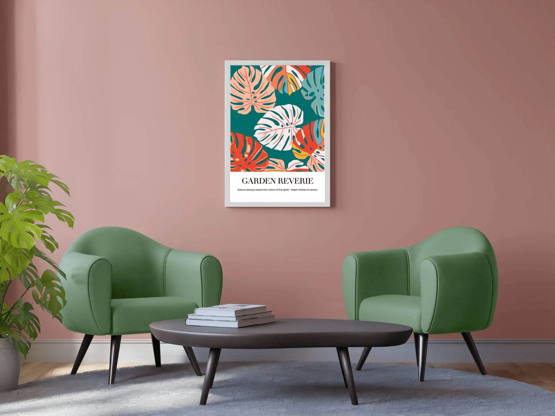 Tropical Plant Leaf Painting Wall Art - beink online art store
