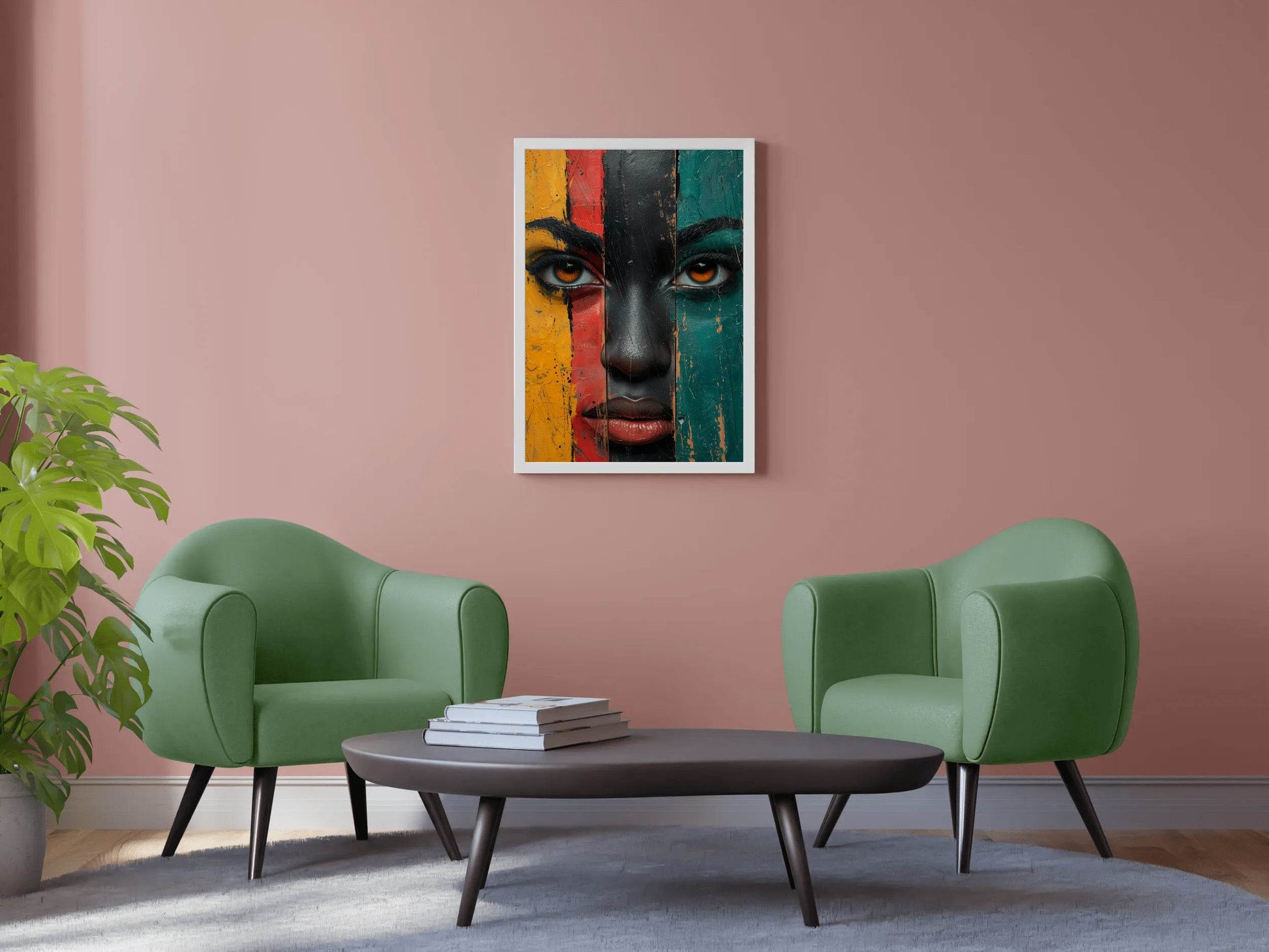 African Ethnic Woman Wall Art - beink online art store