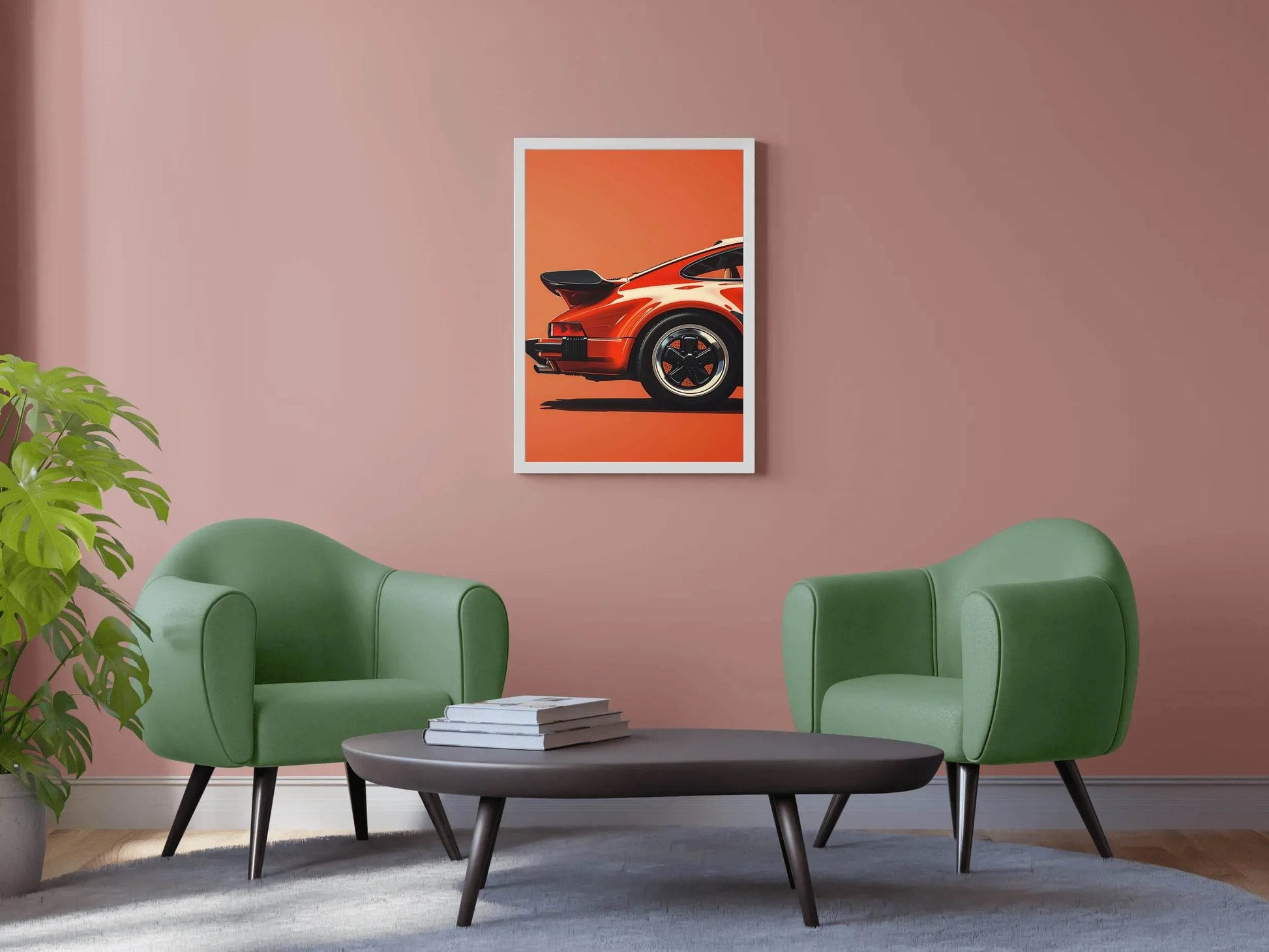 Portrait Painting Porsche Wall Art - beink online art store
