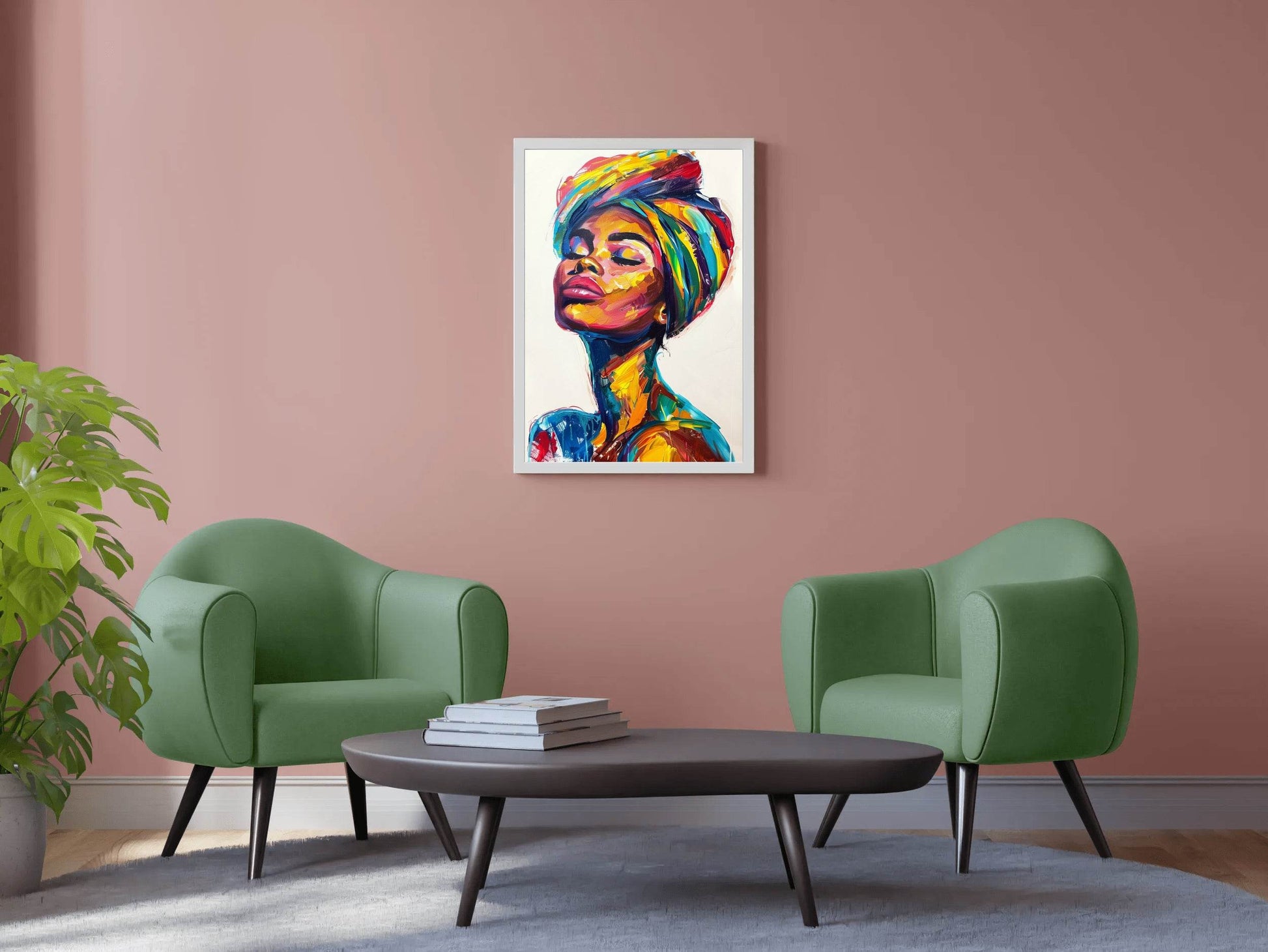 African Woman Painting Wall Art - beink online art store