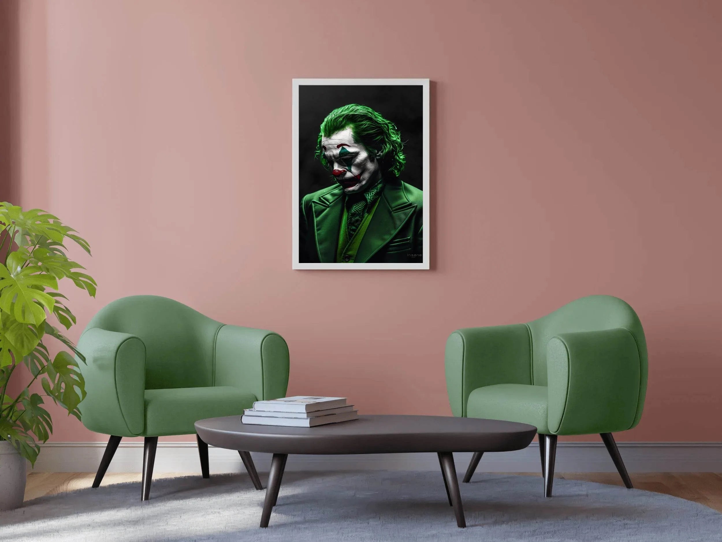 Painting of Joker Character Premium Wall Art - beink online art store