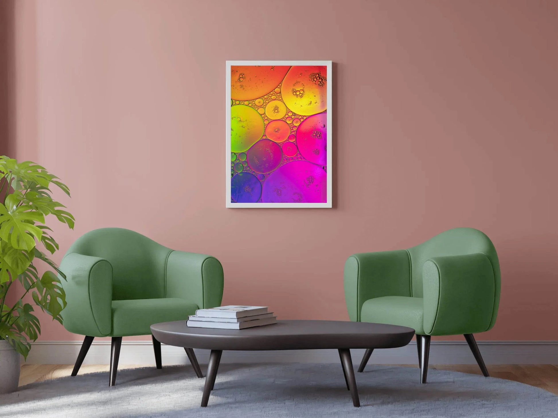 Bubbles Gradient Abstract Wall Art - beink online art store