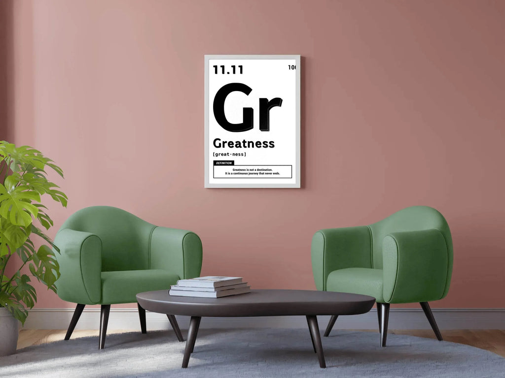 11.11 Greatness Motivational Wall Art - beink online art store