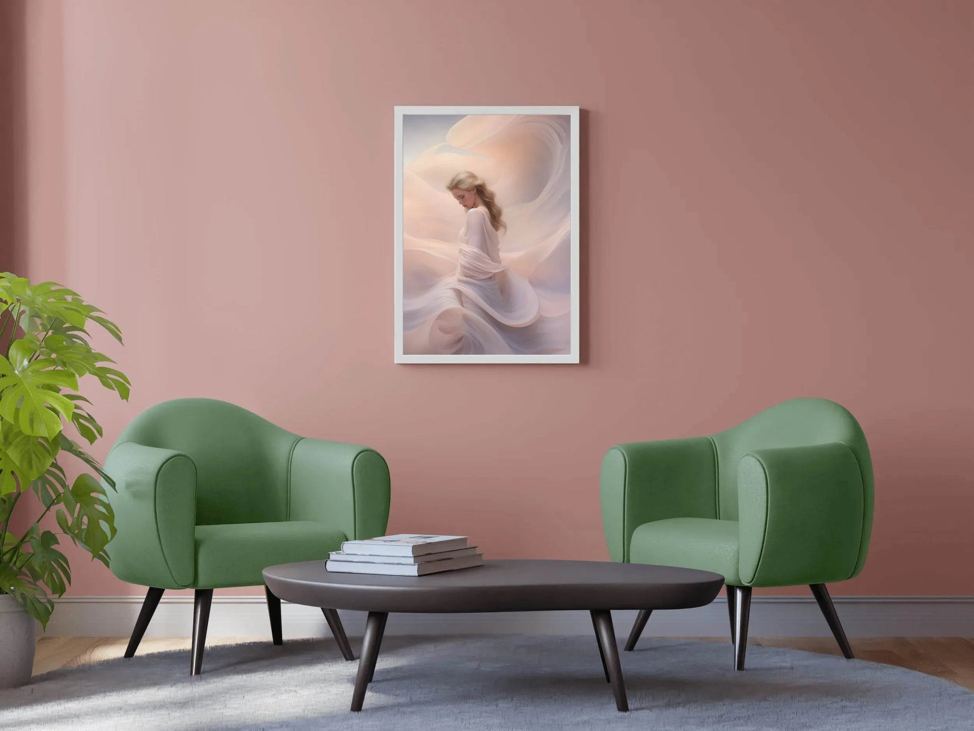 White Lace Silk Skirt And Shawl Wall Art - beink online art store
