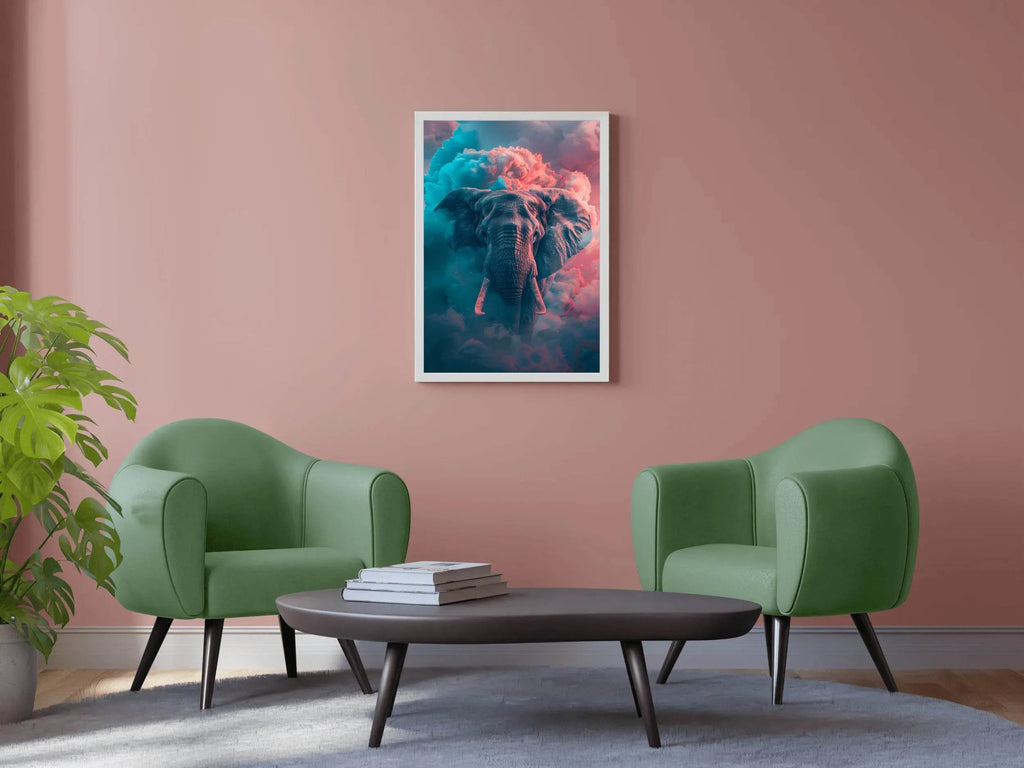 Indian Elephant Animal Wall Art - beink online art store