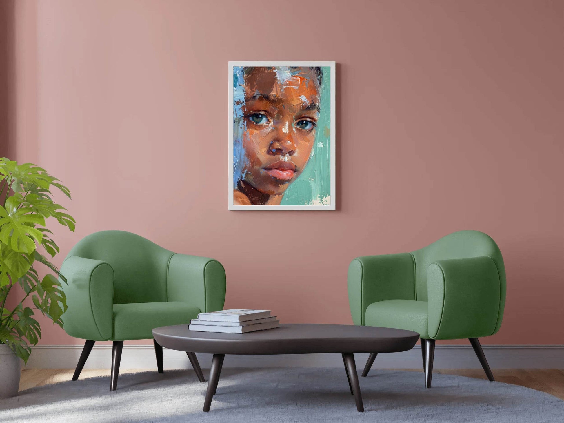 Black Girl Face Wall Art - beink online art store