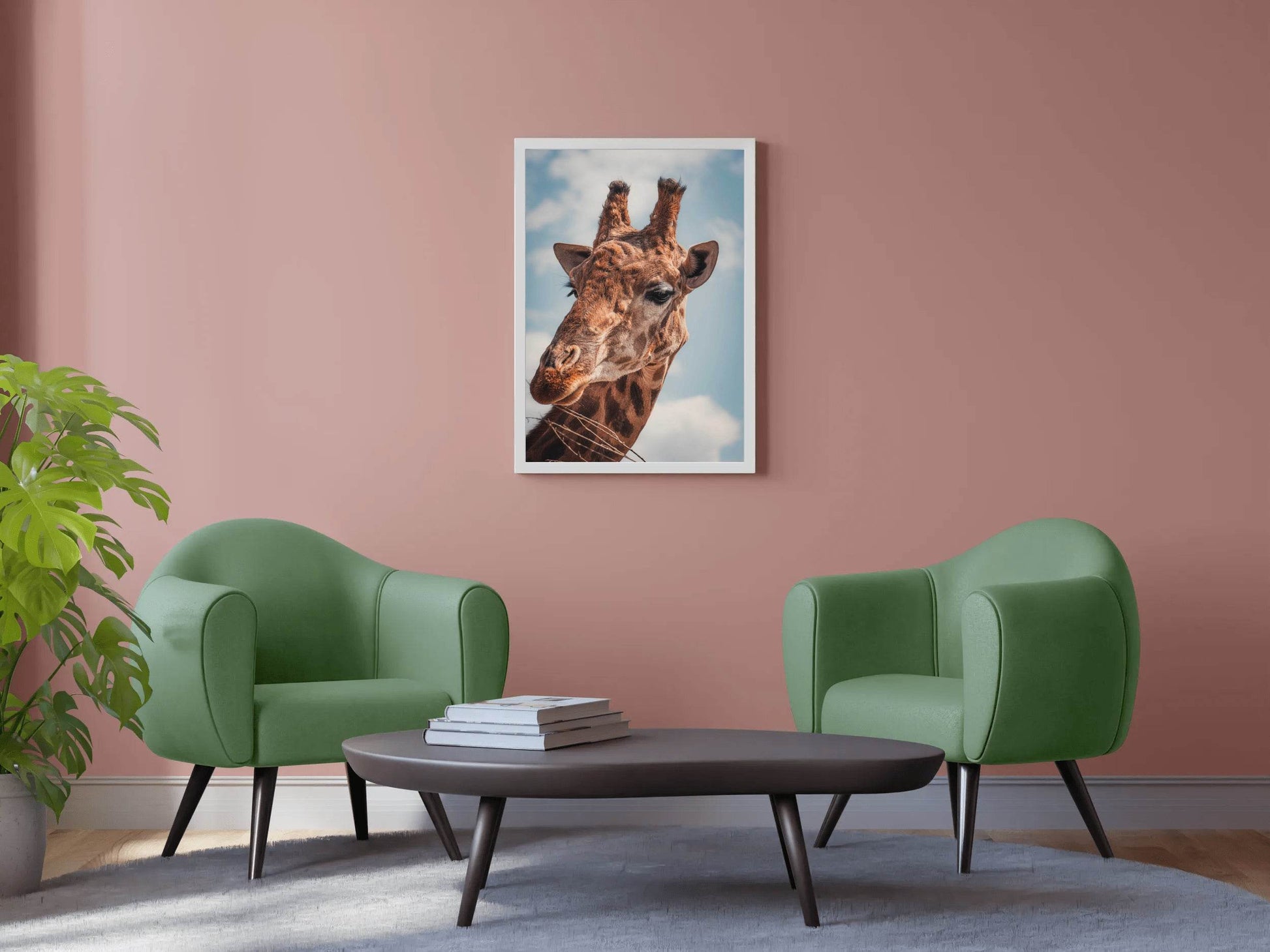 Face of Giraffe Animal Wall Art - beink online art store