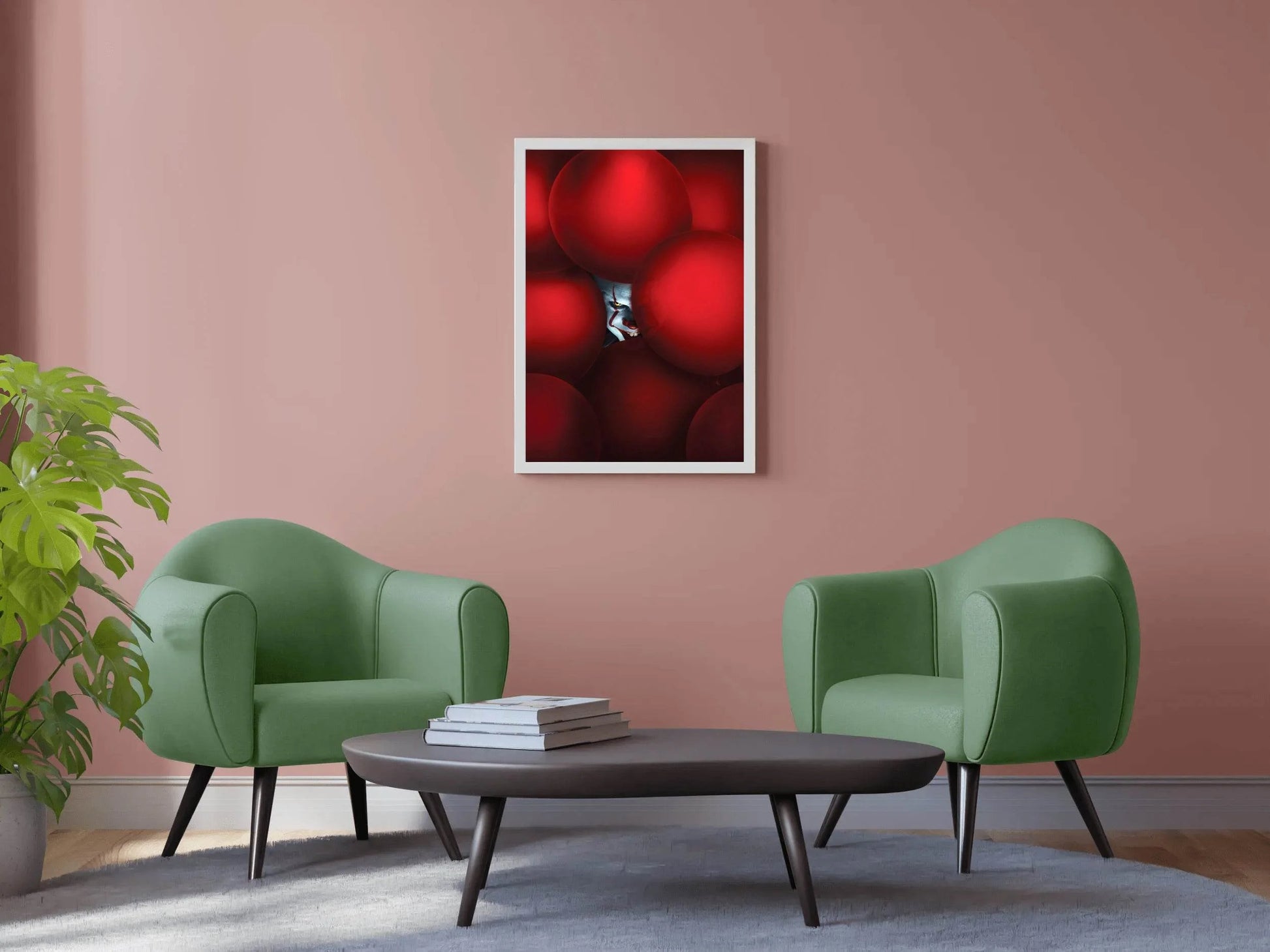 Pennywise in Red Ballon Wall Art - beink online art store