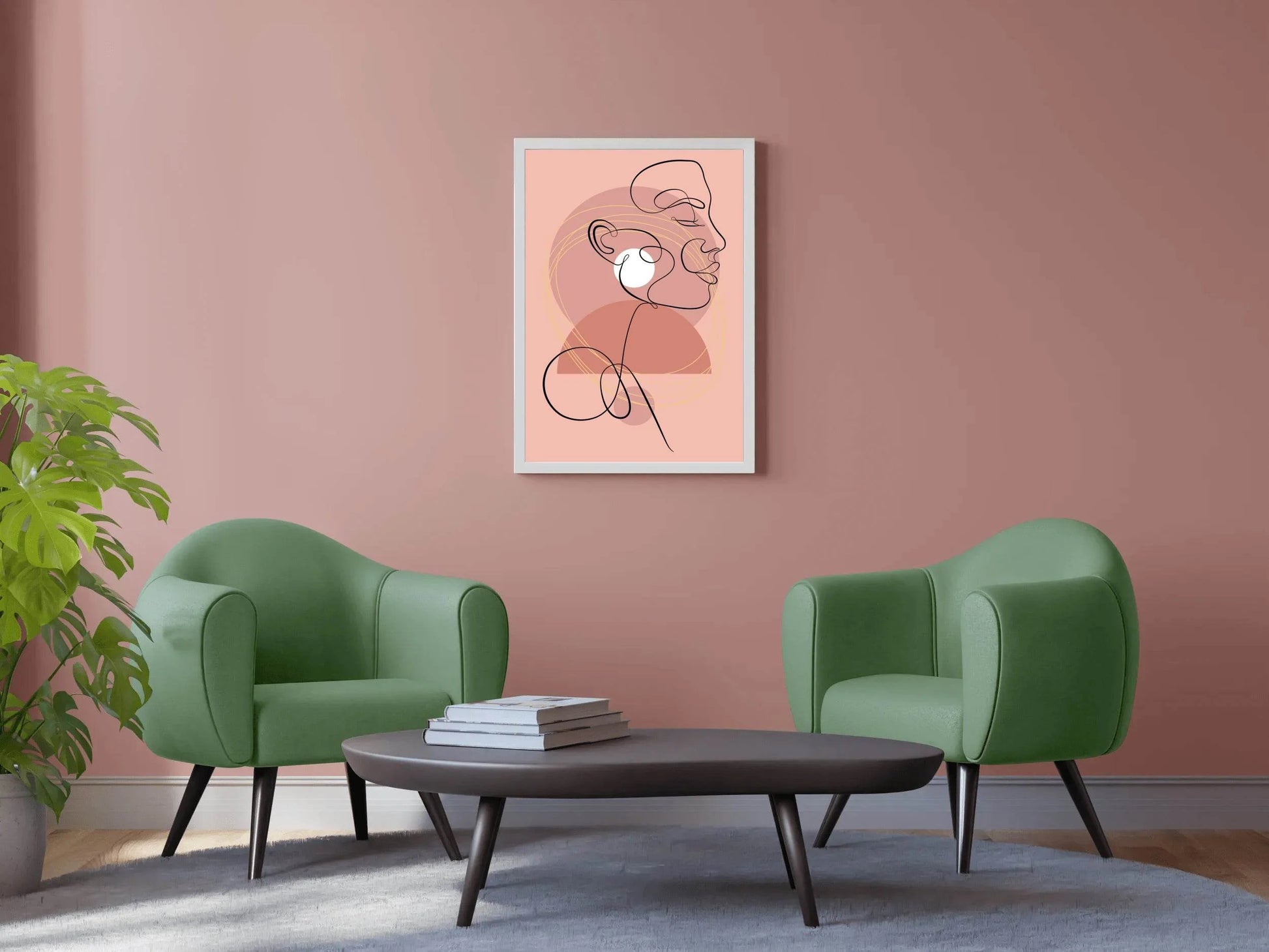 Portraiture in a Minimalist Style Wall Art - beink online art store
