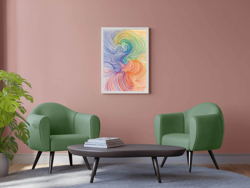 Multicolor Generated Patterns Digital Art - beink online art store