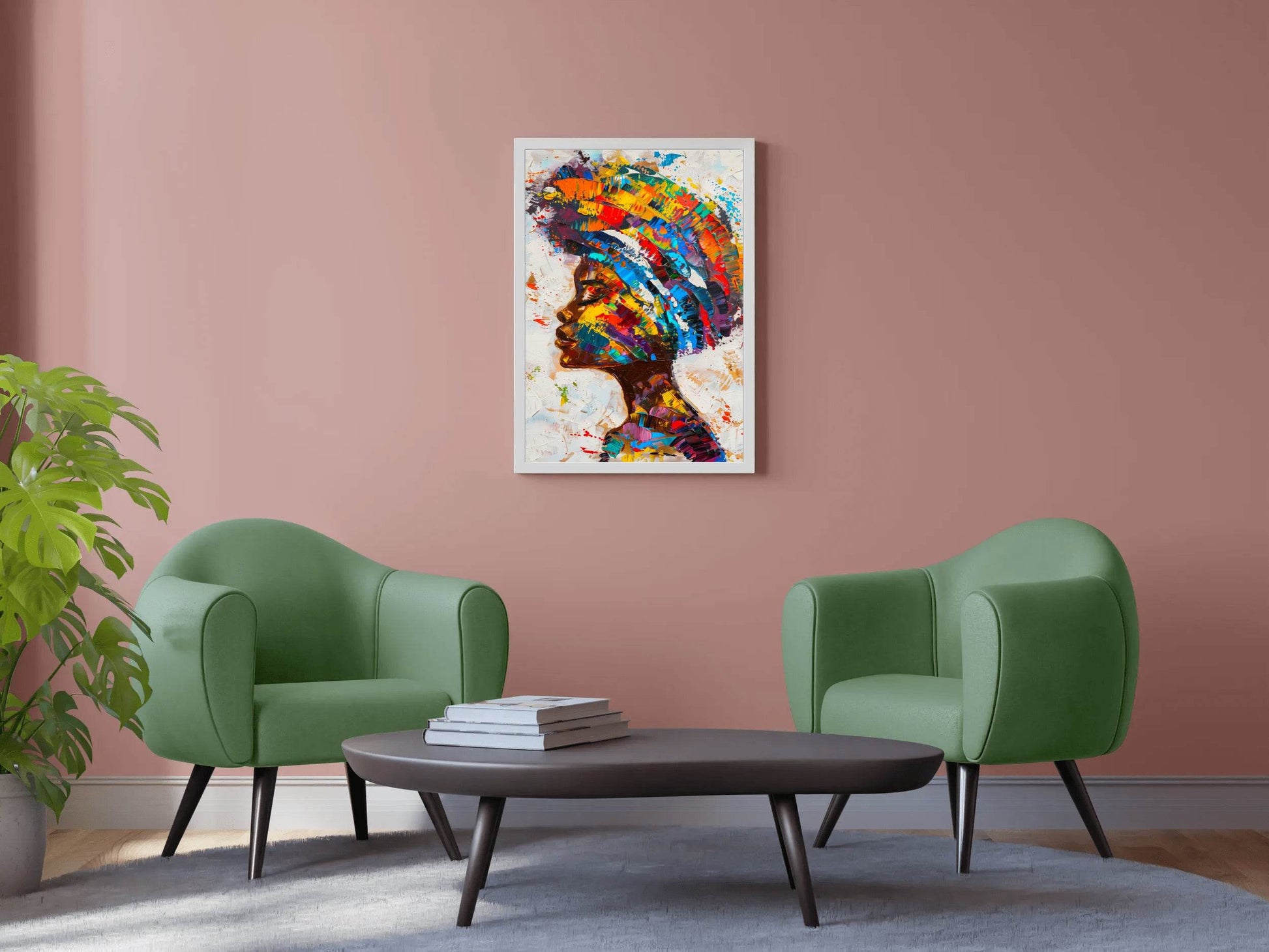 African Woman Portrait Wall Art - beink online art store