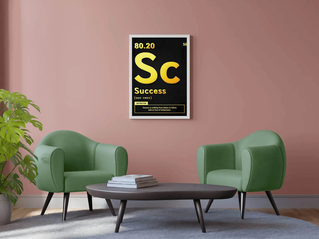 Success 80.20 Rule Motivational Wall Art - beink online art store