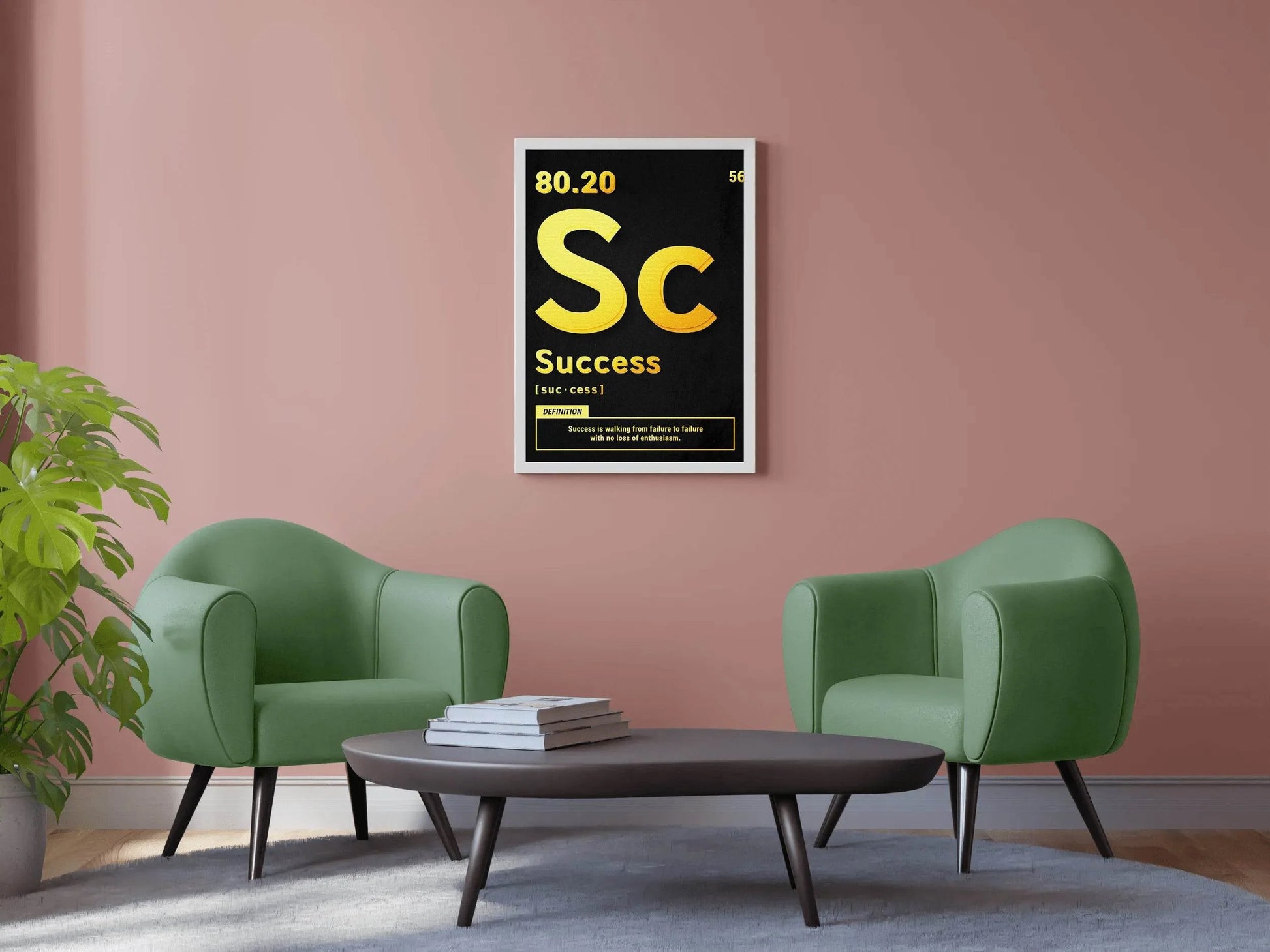 Success 80.20 Rule Motivational Wall Art - beink online art store