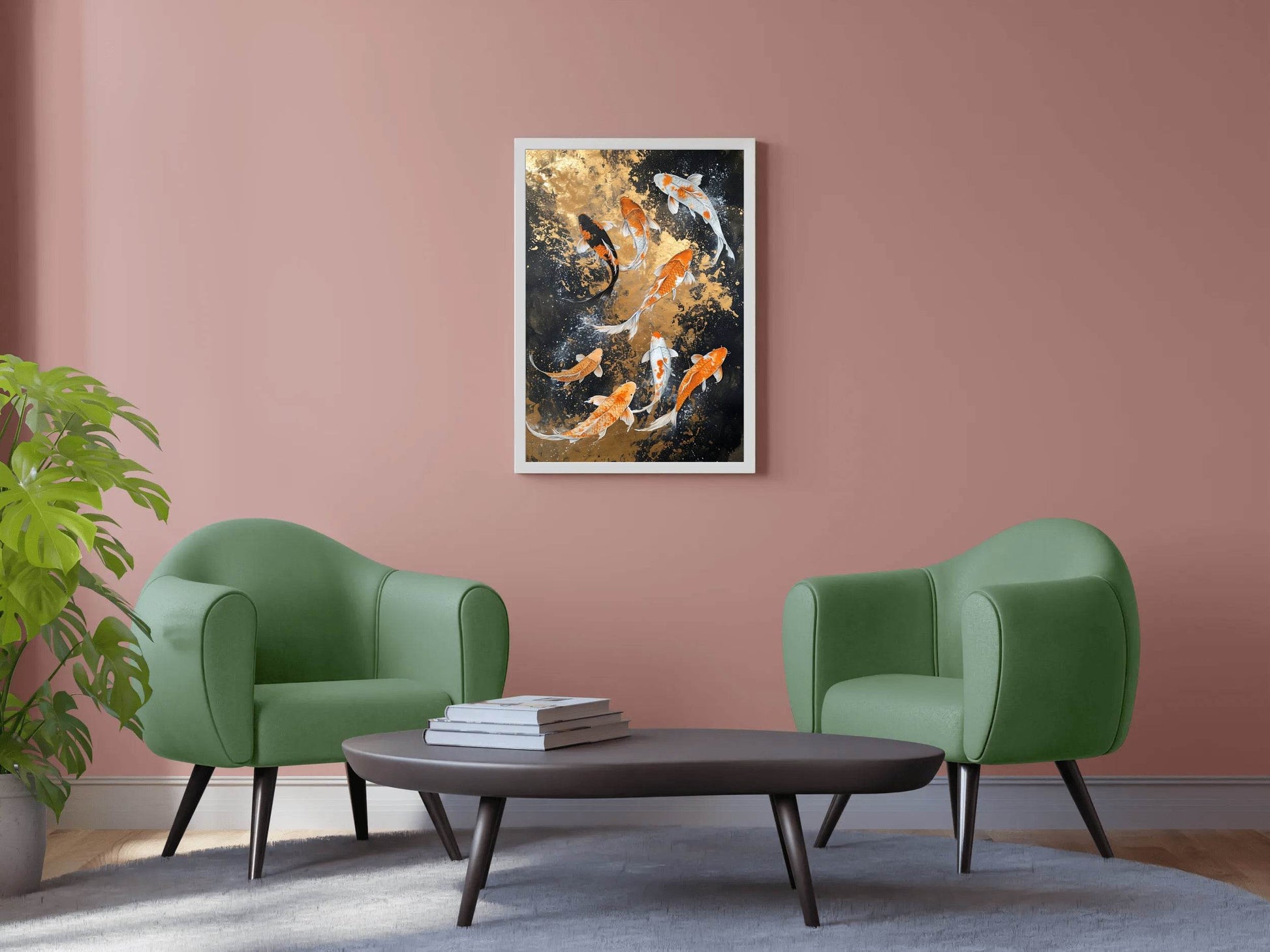 Realistic Koi Fish Painting Wall Art - beink online art store